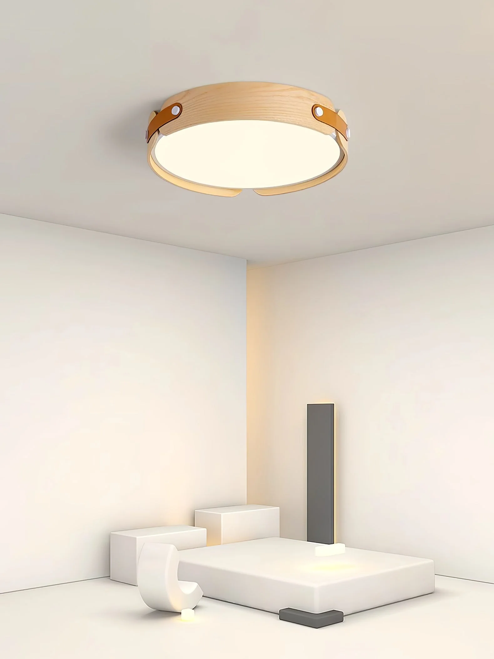 Echo Modern Minimalist Wood Ceiling Light - Image 20