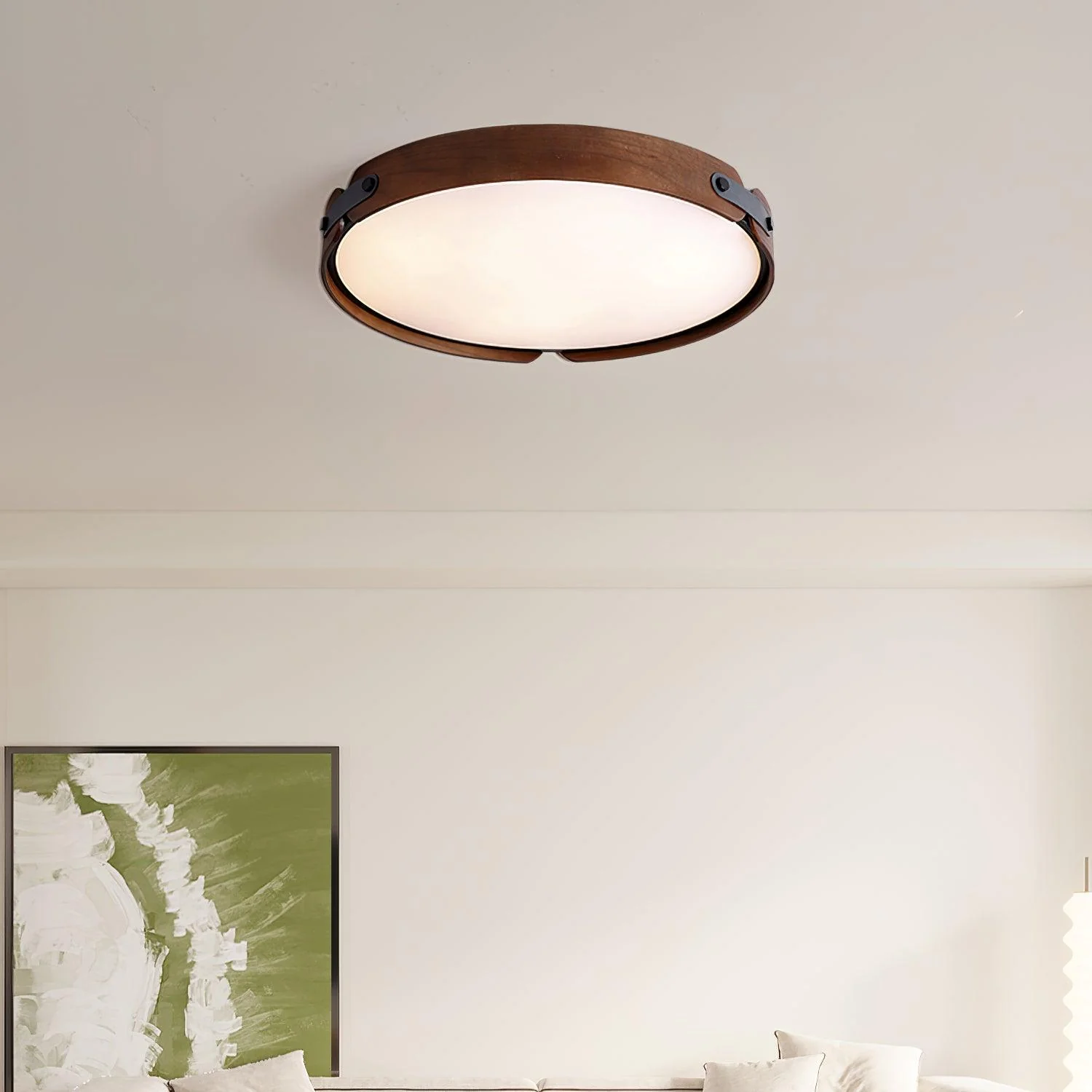 Echo Modern Minimalist Wood Ceiling Light - Image 28