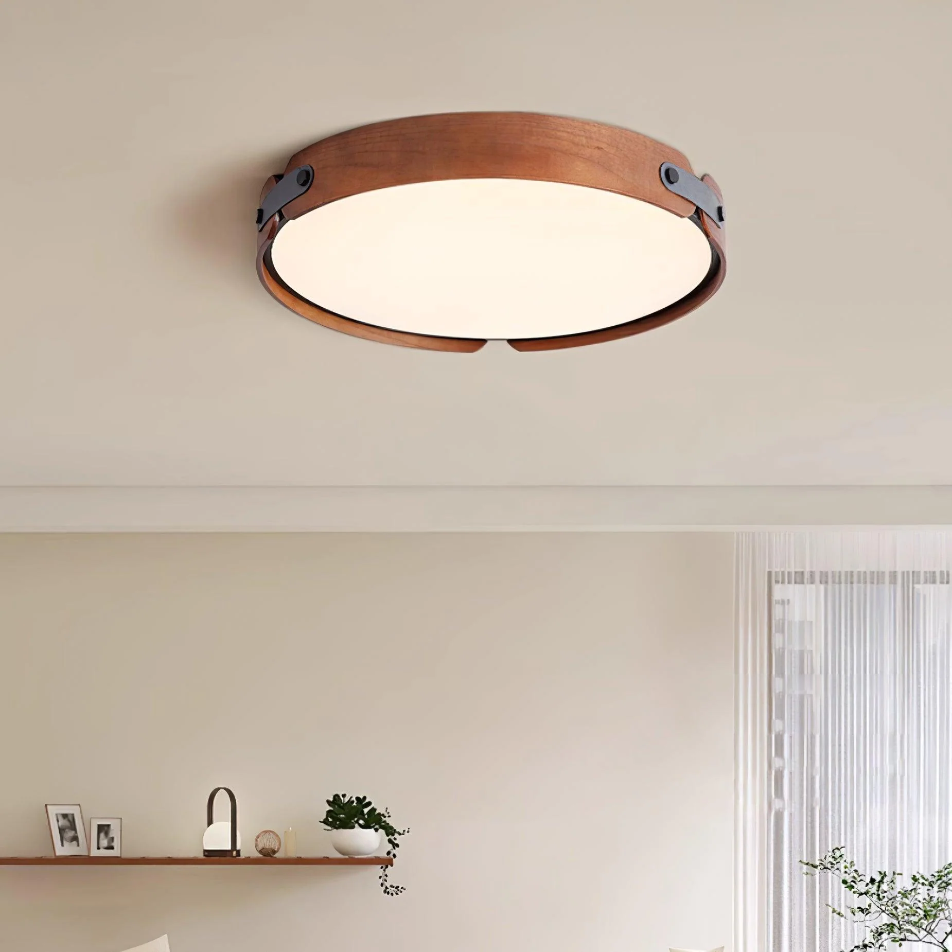 Echo Modern Minimalist Wood Ceiling Light - Image 34