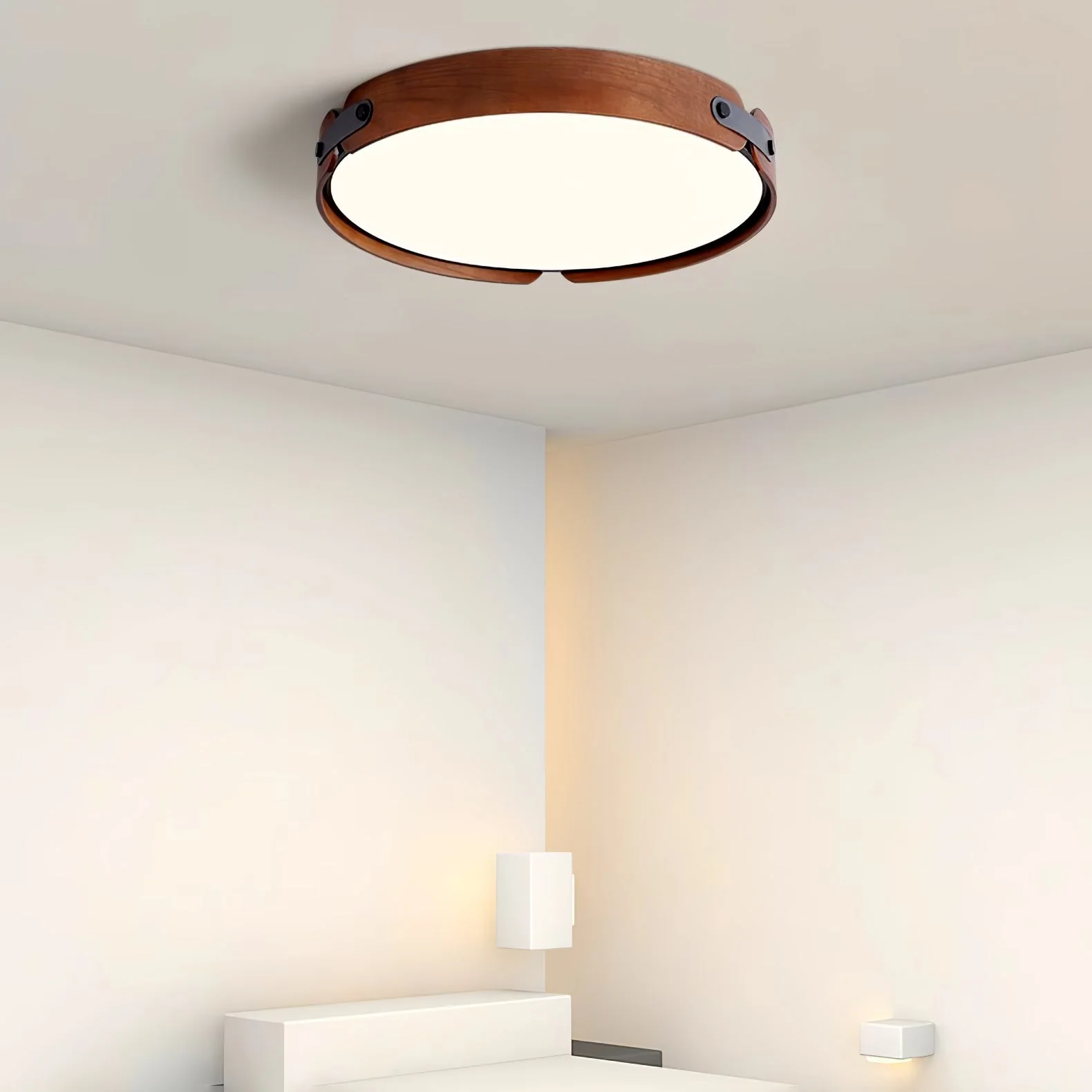 Echo Modern Minimalist Wood Ceiling Light - Image 39