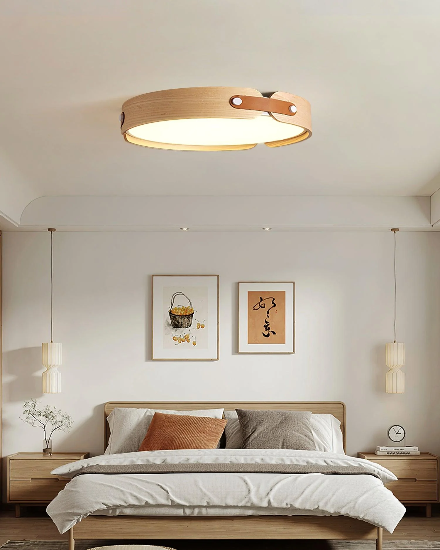 Echo Modern Minimalist Wood Ceiling Light - Image 41