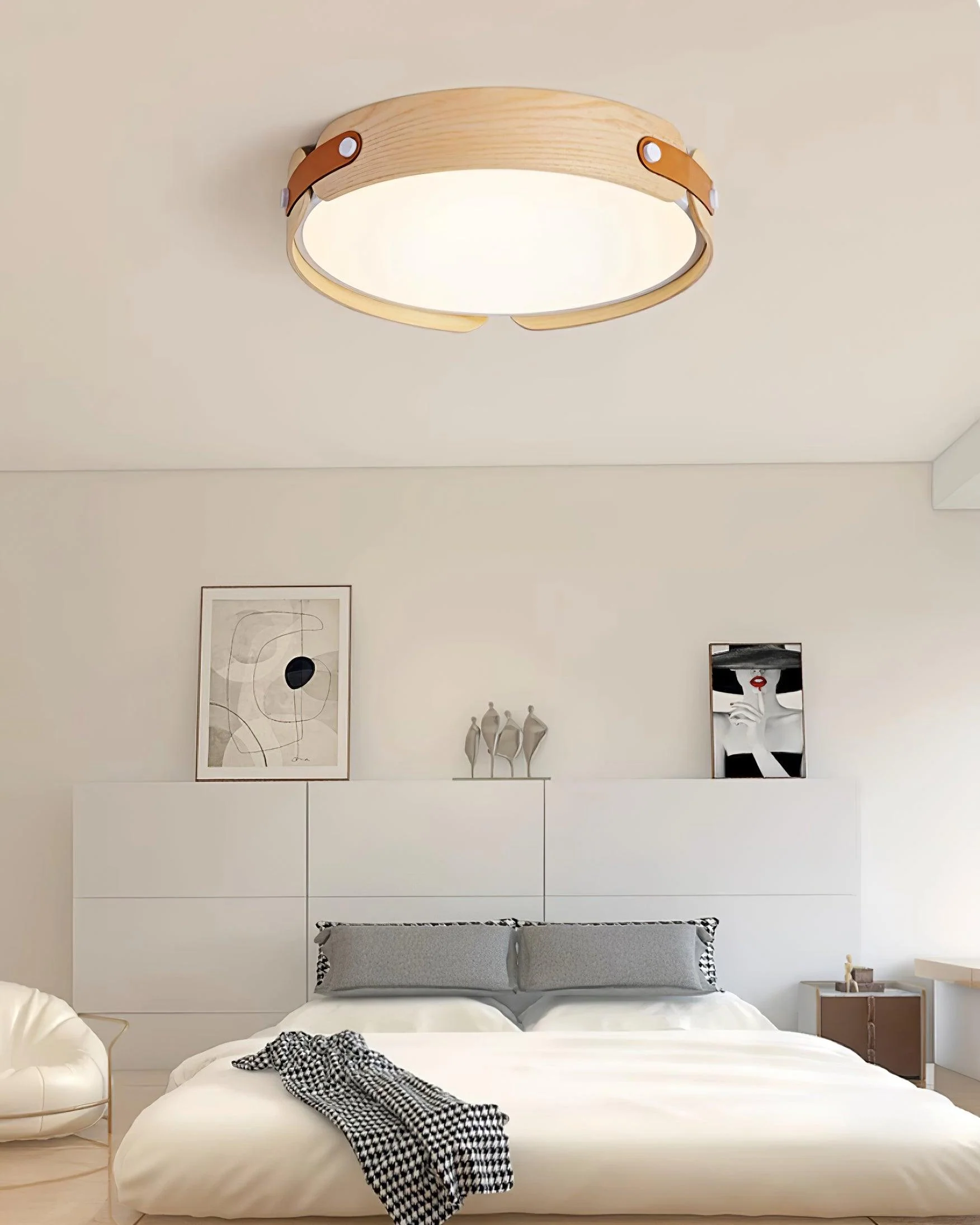Echo Modern Minimalist Wood Ceiling Light - Image 44
