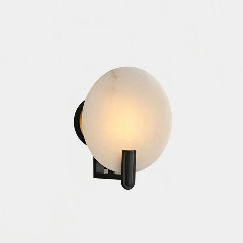 Eclipse Alabaster & Brass Wall Light - Image 16