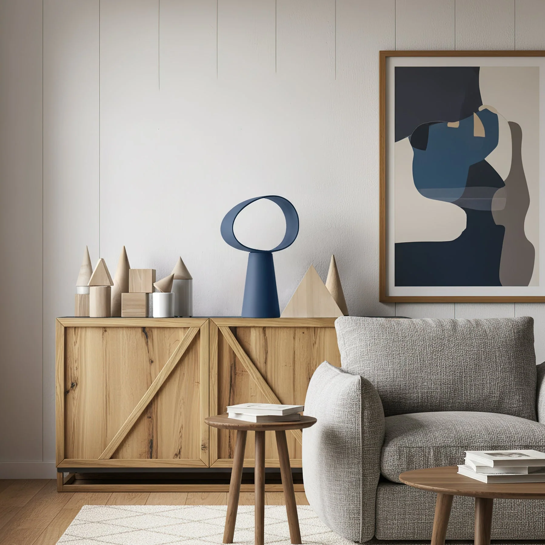Eclipse Modern Resin Table Lamp - Image 7
