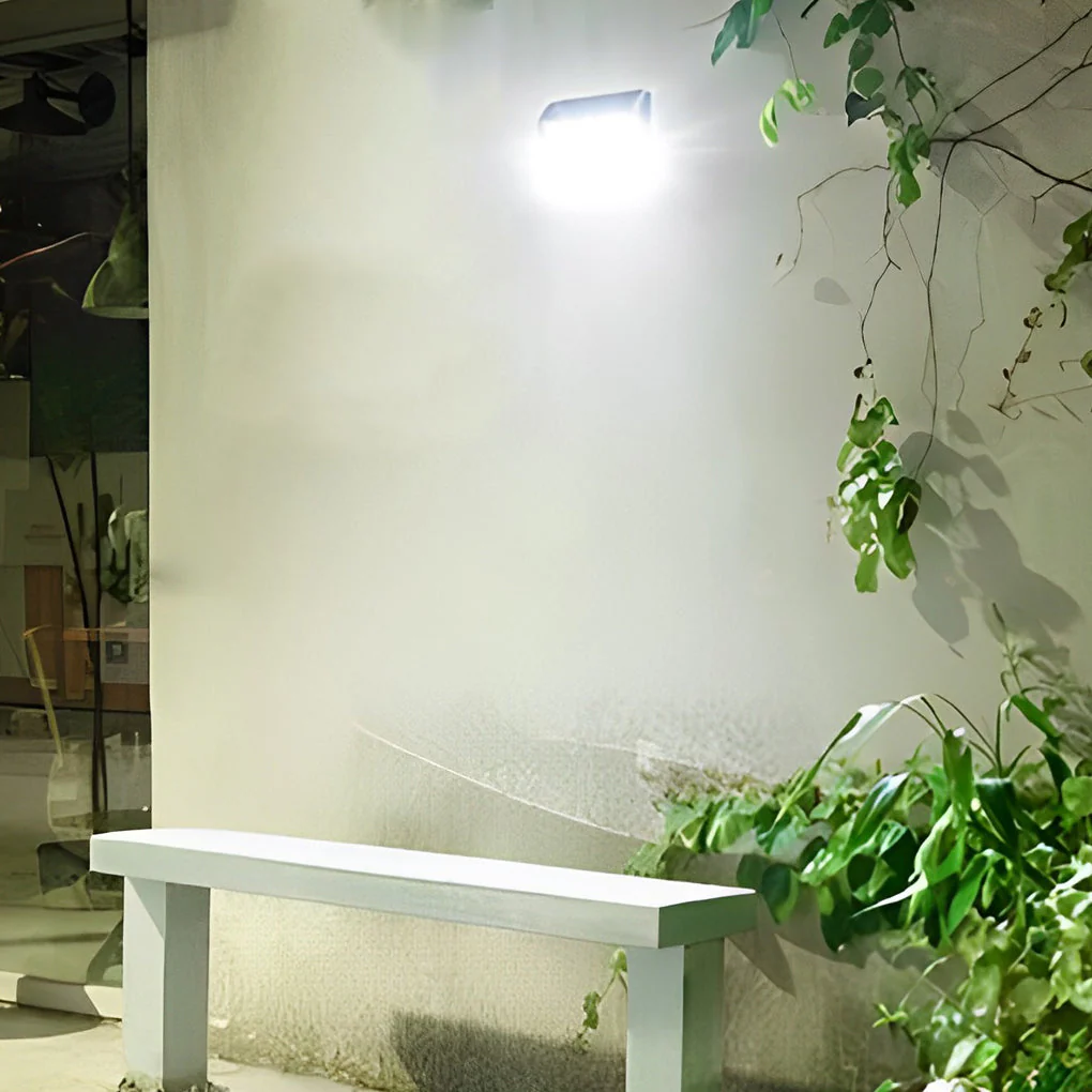 Edelin Rectangular LED Motion Sensor Steel Outdoor Wall Lamp - Image 9