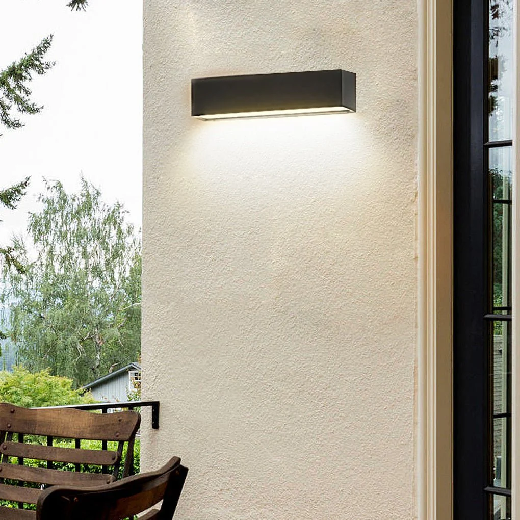 Edin Rectangle Porch LED Outdoor Wall Light - Image 2