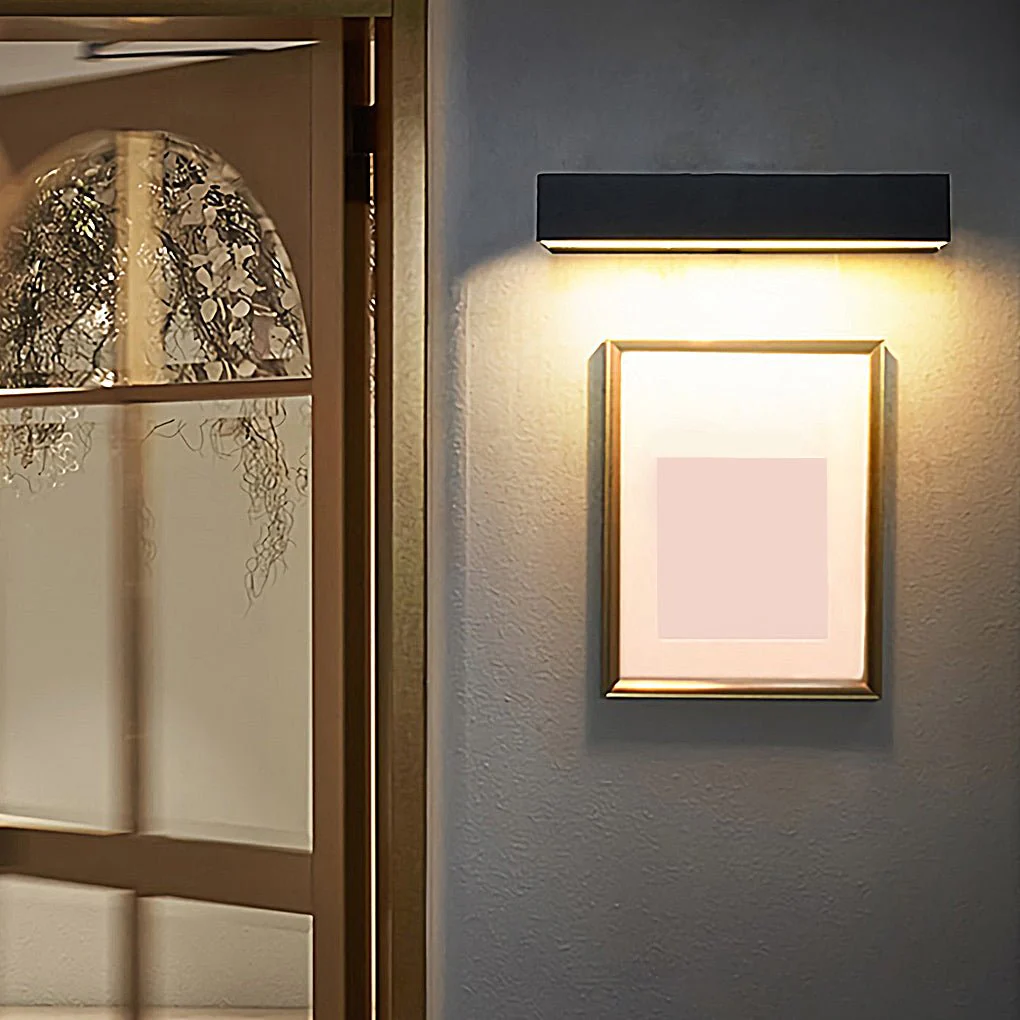 Edin Rectangle Porch LED Outdoor Wall Light - Image 3
