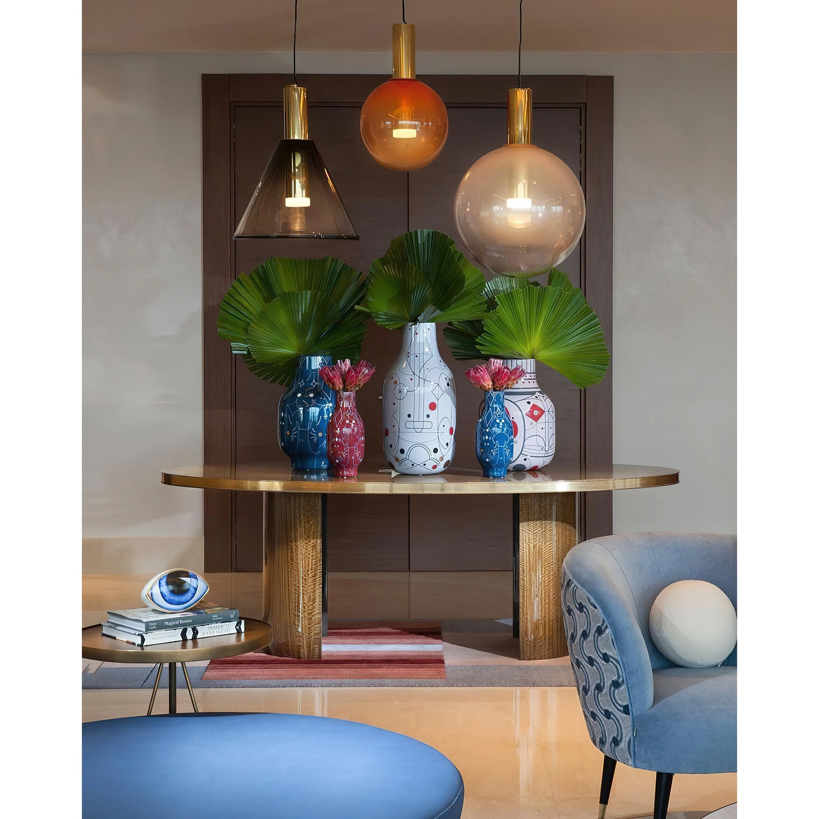 Eidos Modern Glass Pendant Light - Image 24