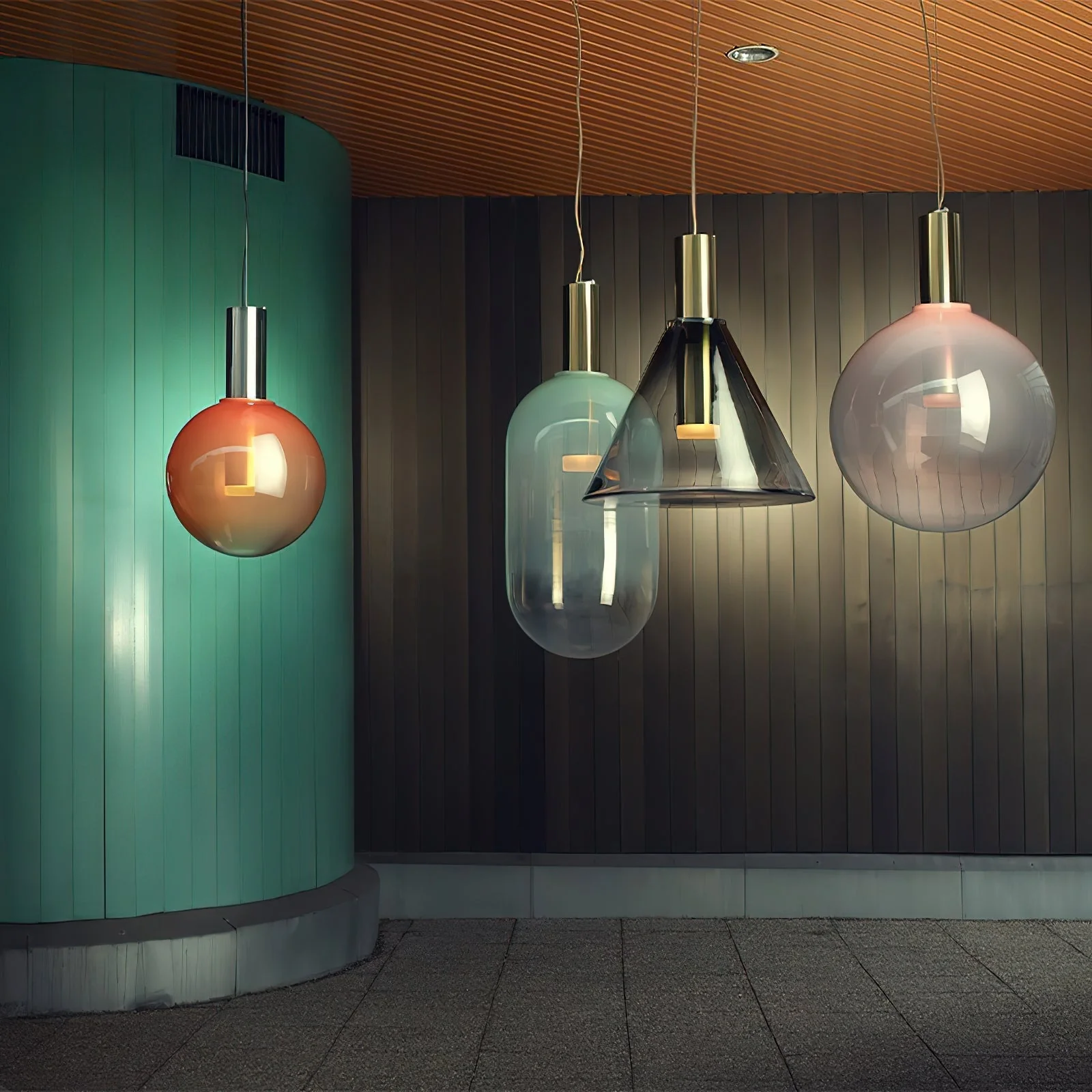 Eidos Modern Glass Pendant Light - Image 5