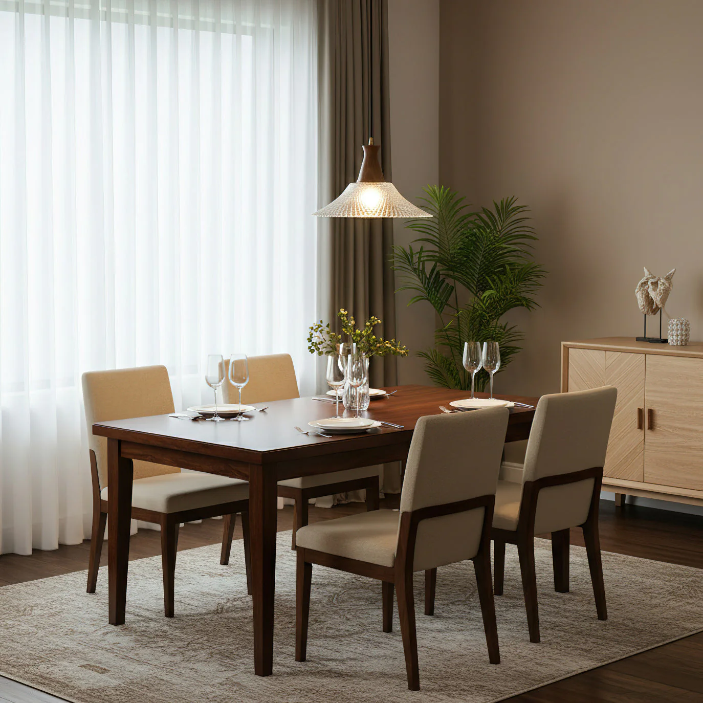 Eiken Modern Glass Pendant Light - Image 6