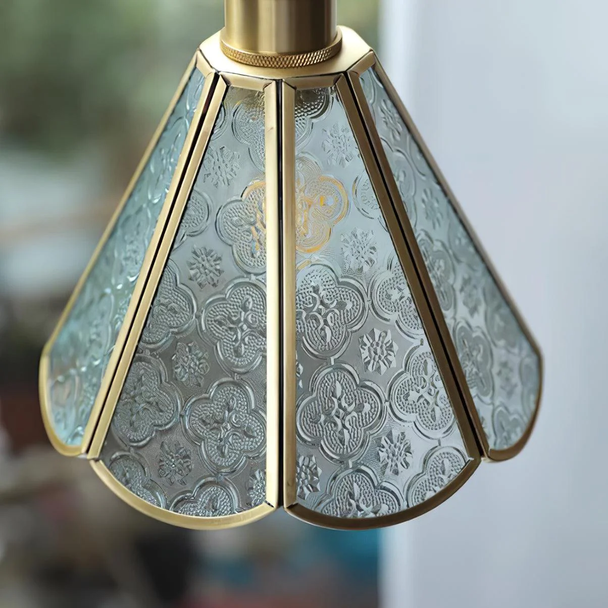 Elarace Brass & Glass Elegant Pendant Lamp - Image 2