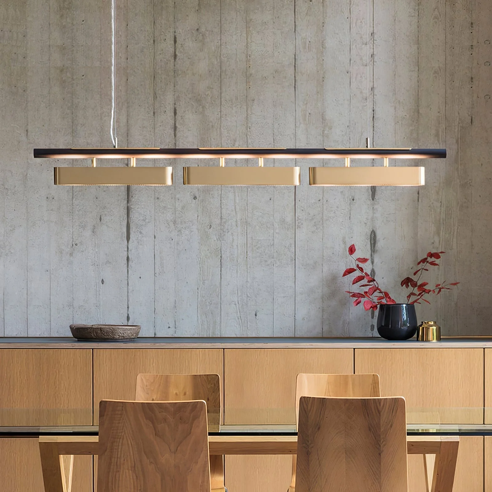 Elarain Brass Minimalist Pendant Light - Image 12