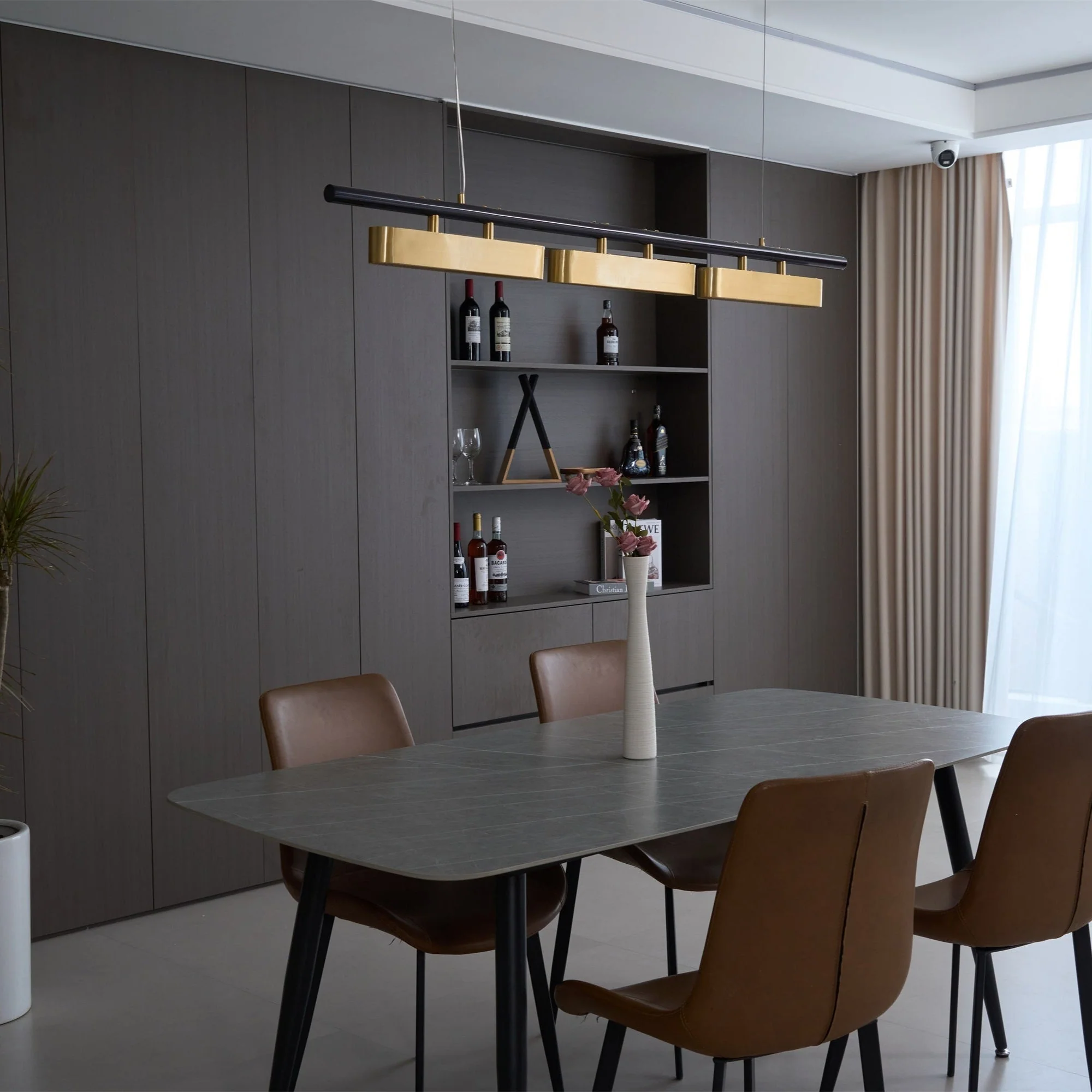 Elarain Brass Minimalist Pendant Light - Image 41