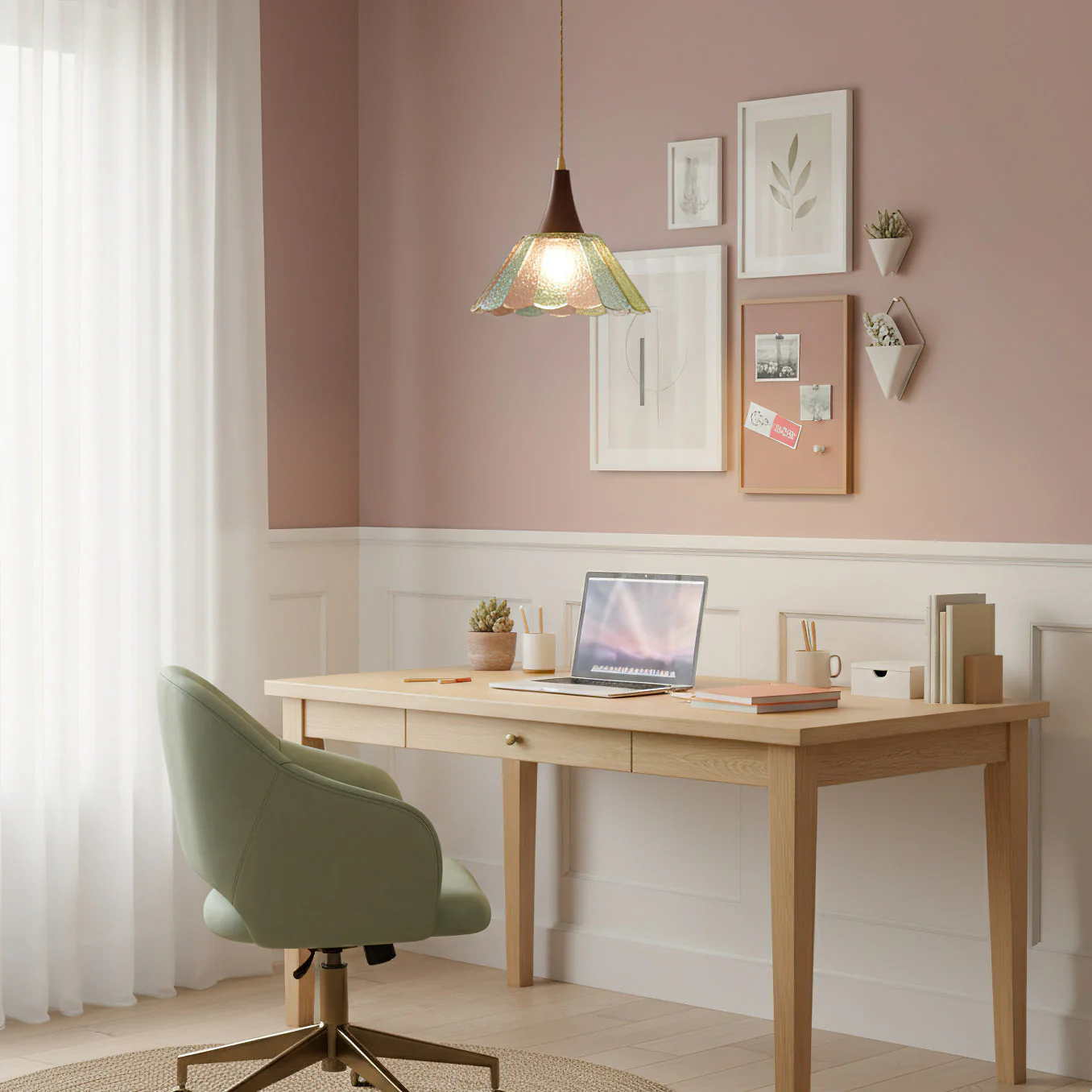 Elare Modern Glass Pendant Light - Image 9