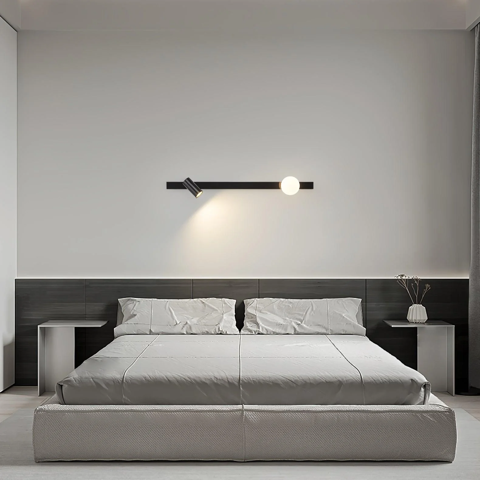 Elarise Brass Glass Minimalist Wall Light - Image 24
