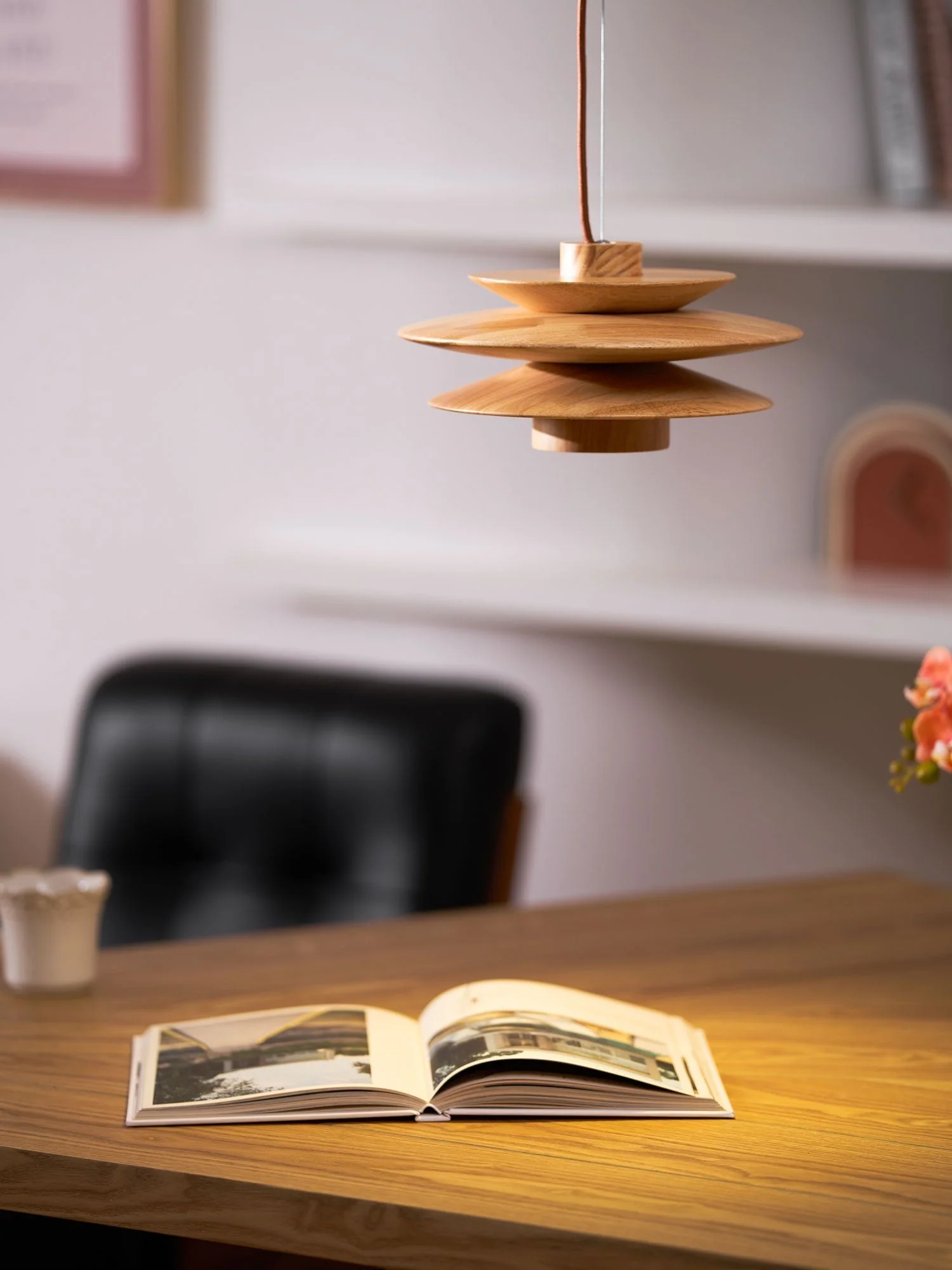 Eldora Wooden Retro Pendant Light - Image 14