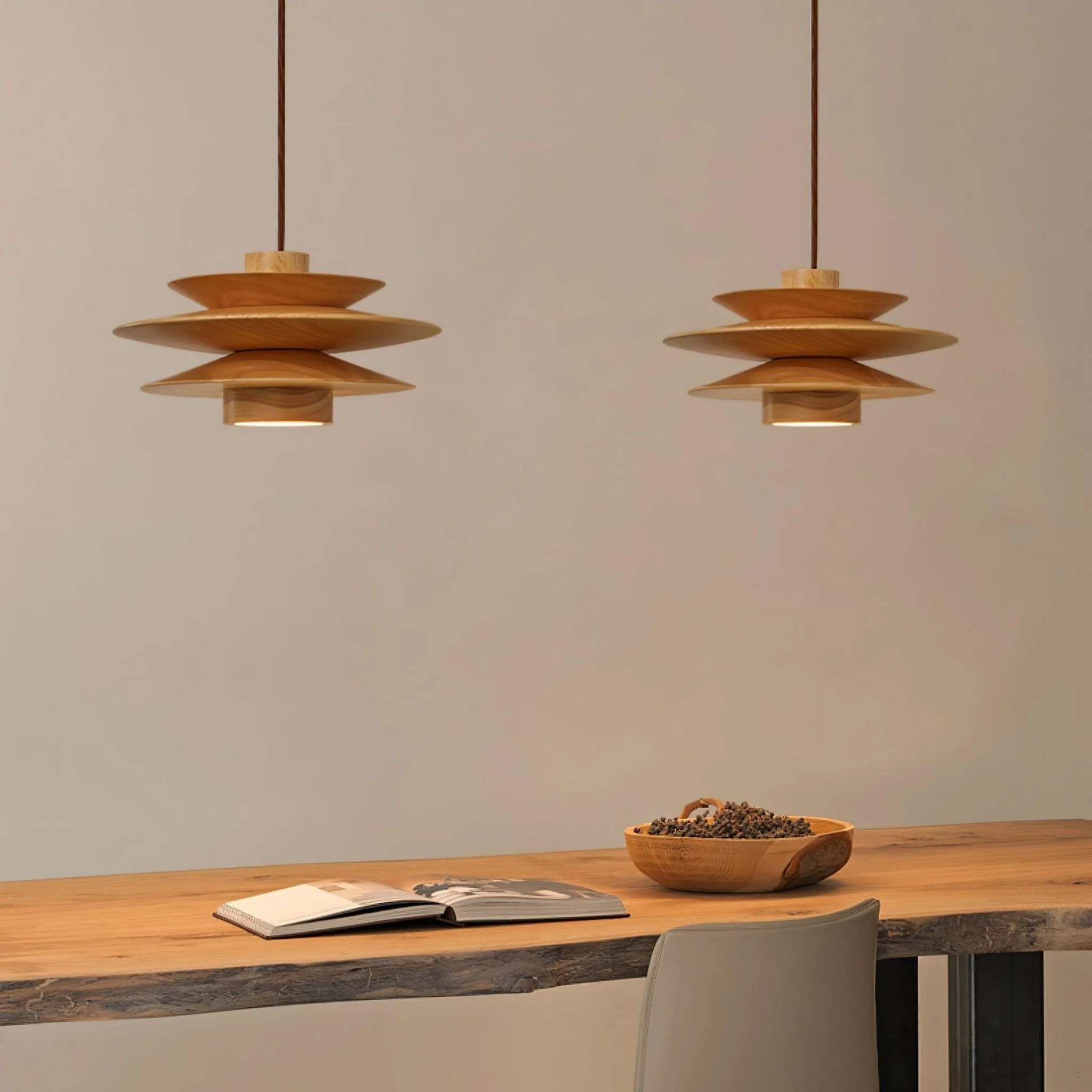 Eldora Wooden Retro Pendant Light - Image 18