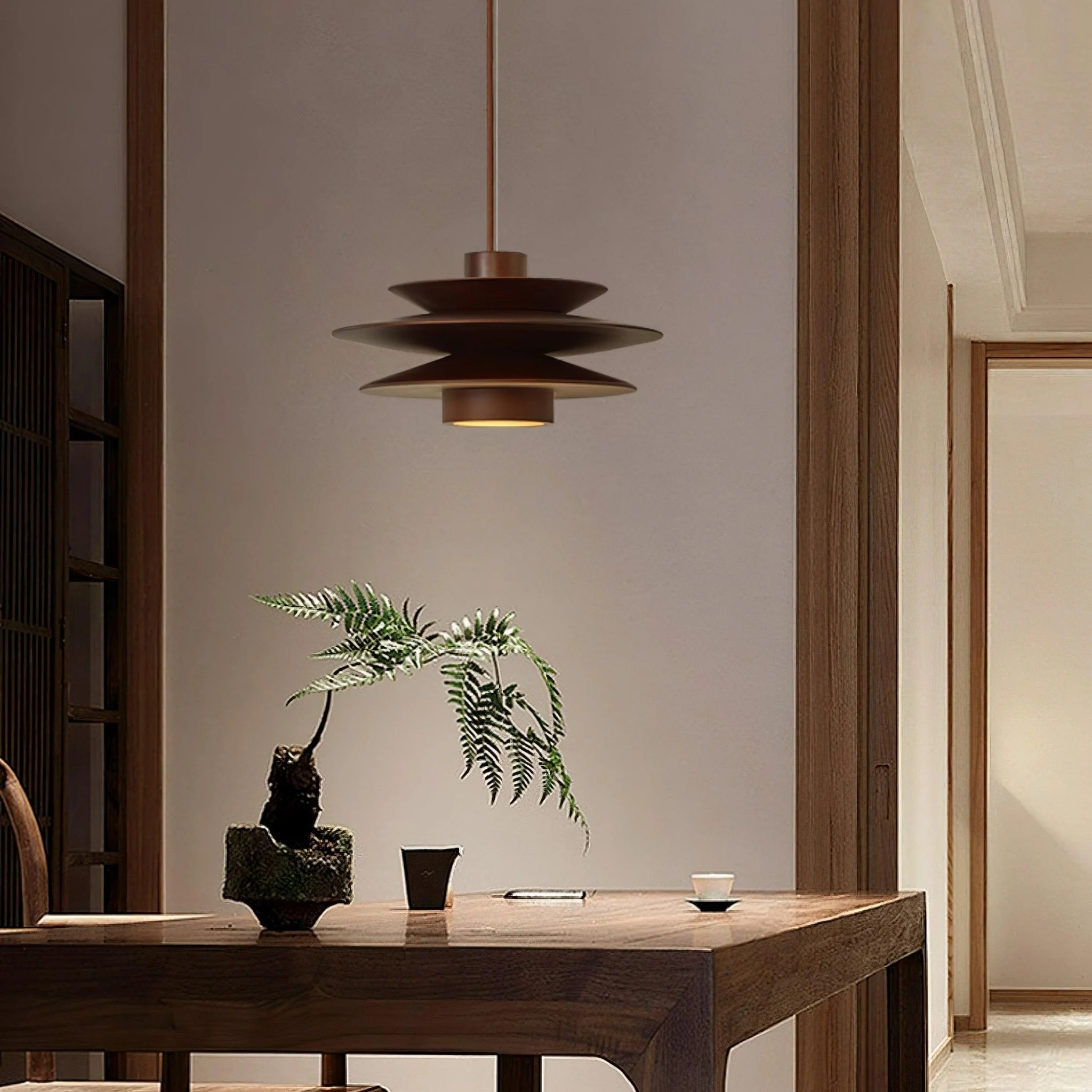 Eldora Wooden Retro Pendant Light - Image 20