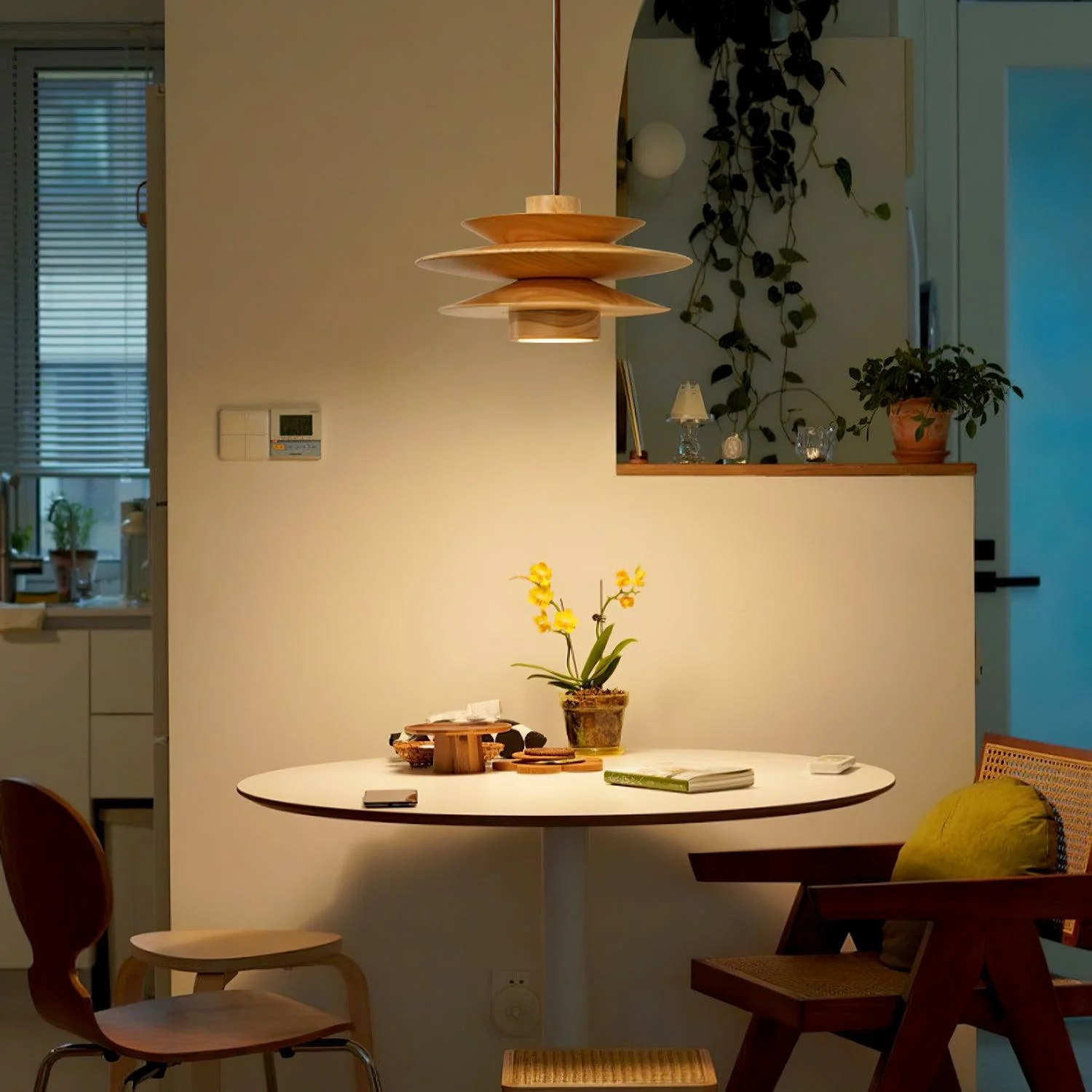 Eldora Wooden Retro Pendant Light - Image 22