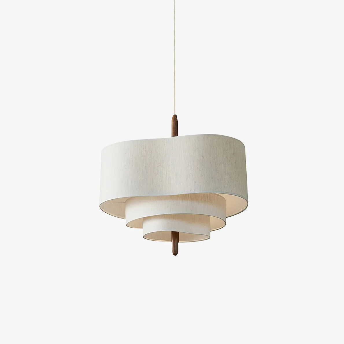 Eldorora Elegance Wave Ladder Wood Fabric Pendant Lamp - Image 23