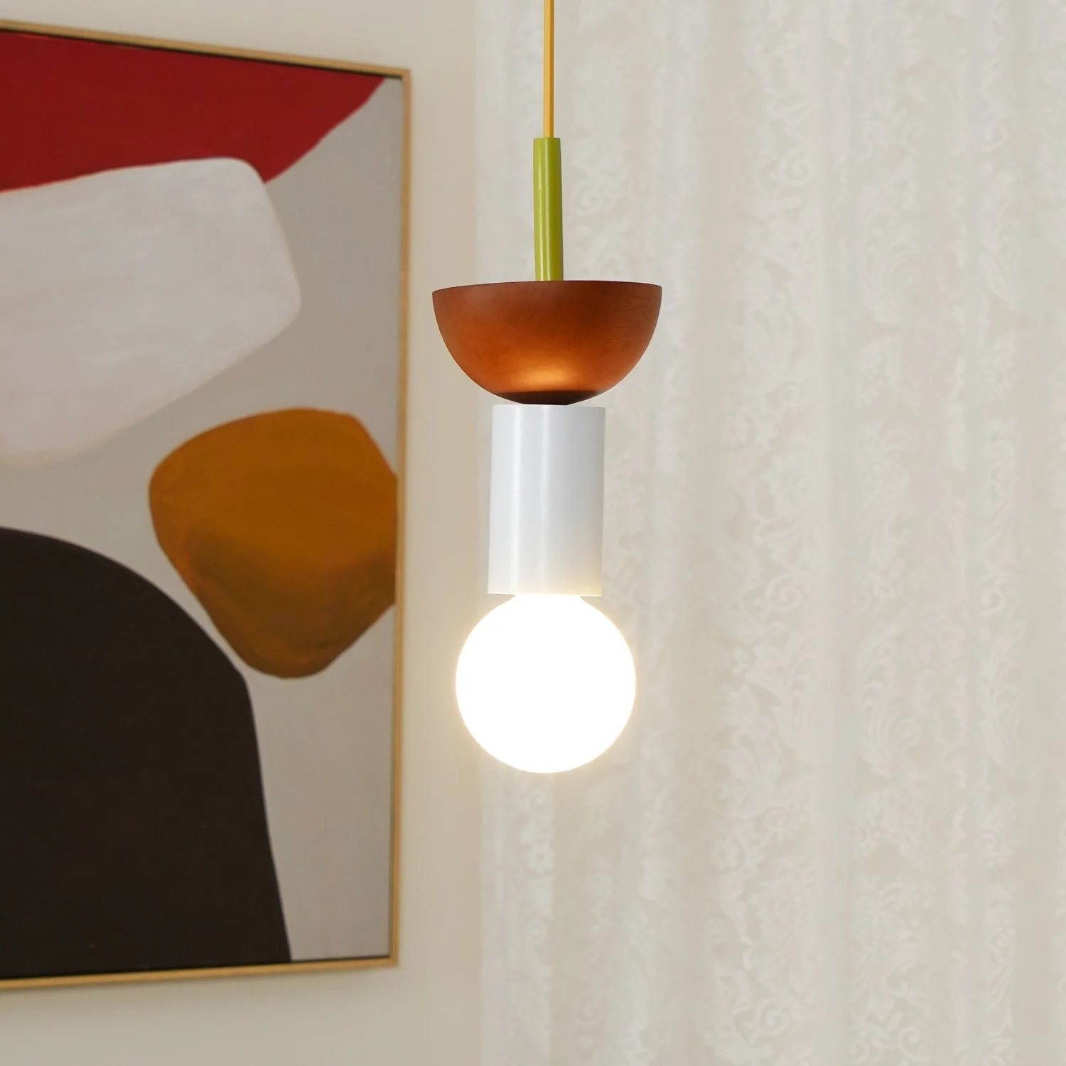 Elena Modern Wood Pendant Light - Image 9