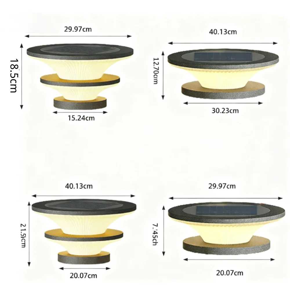 Elijah Round Modern Steel Outdoor Patio Pillar Lights - Image 18