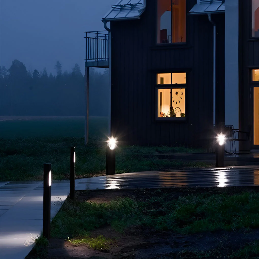 Elliott Sleek Modern Unique Outdoor Pathway Lights - Image 6