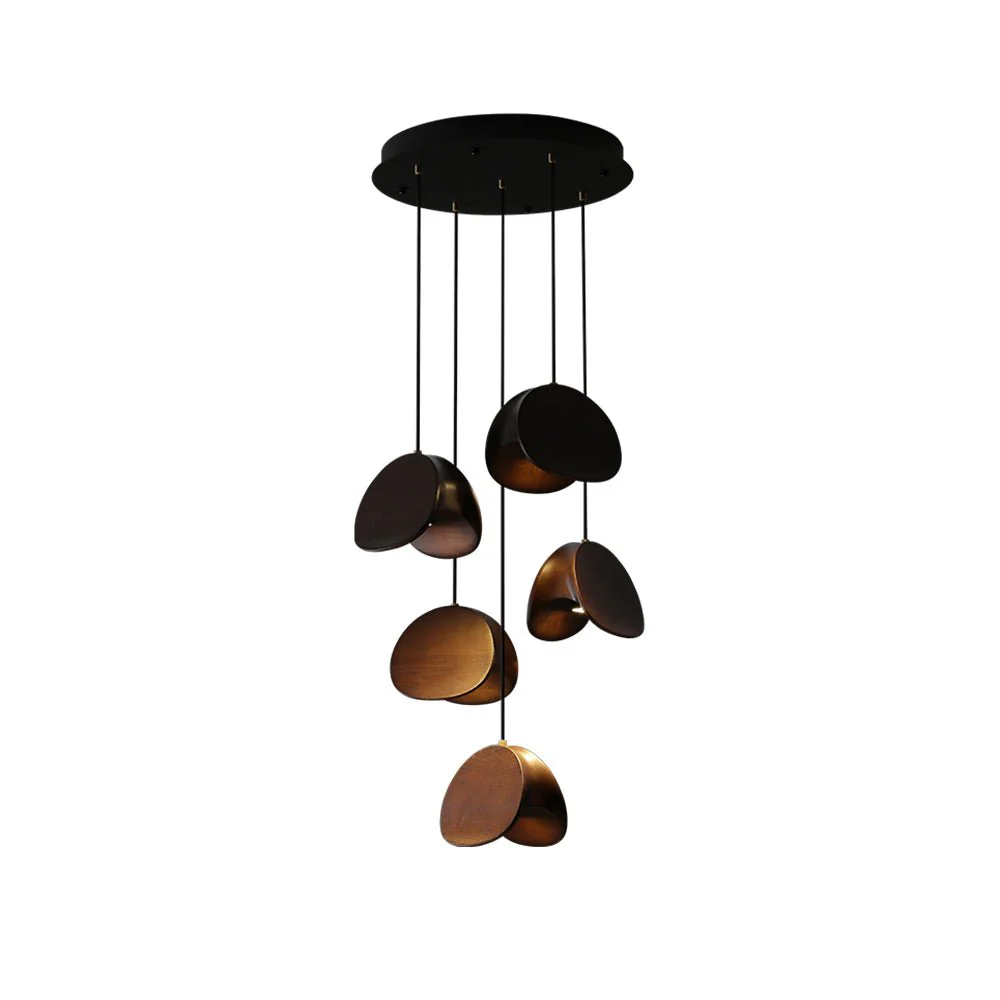 Elmiren Cluster Wood Pendant Light - Image 48