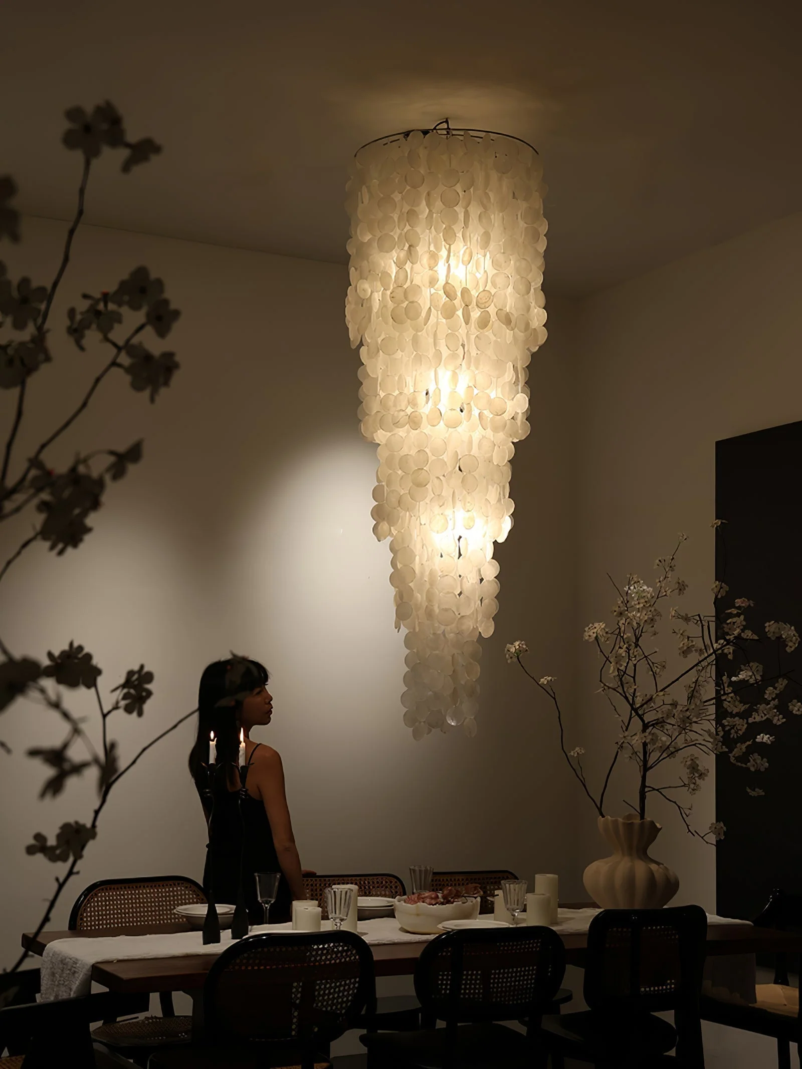 Eloryra Cascading Glass Chandelier - Image 17