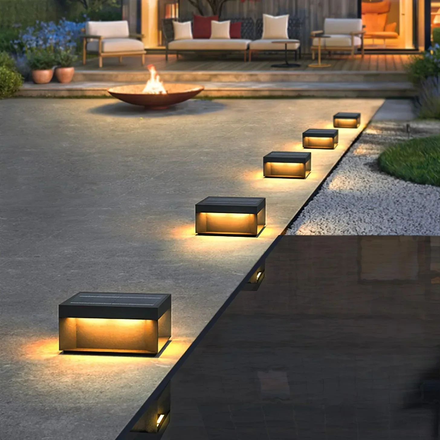 Elow Outdoor Post Lamps Modern Square Solar - Image 12