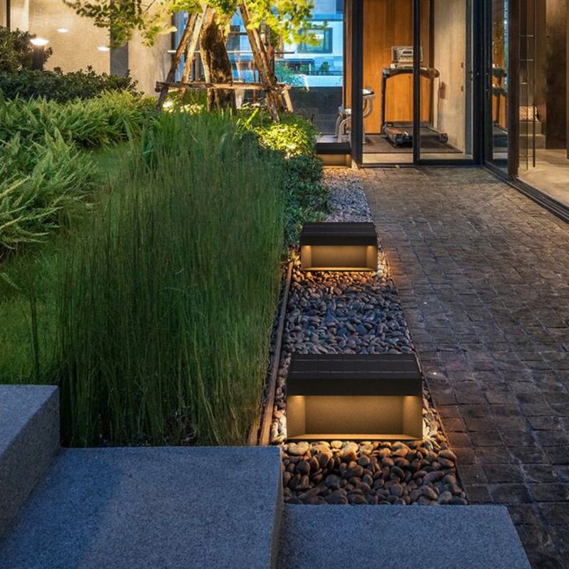 Elow Outdoor Post Lamps Modern Square Solar - Image 3