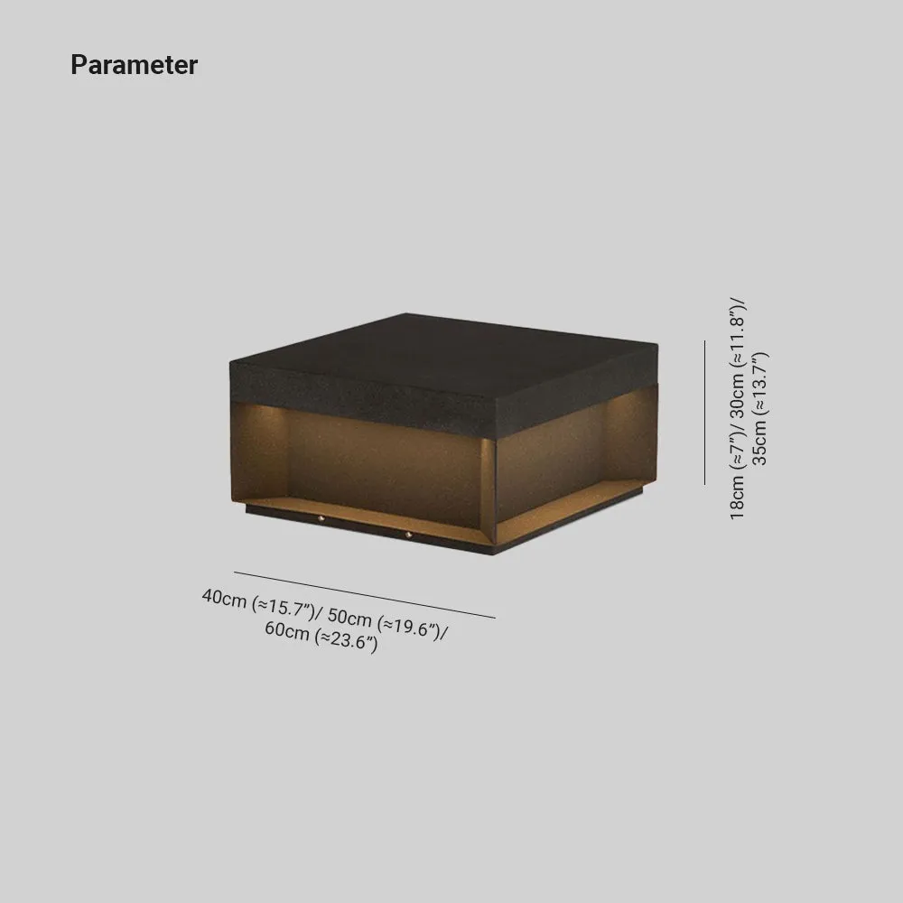 Elow Outdoor Post Lamps Modern Square Solar - Image 4