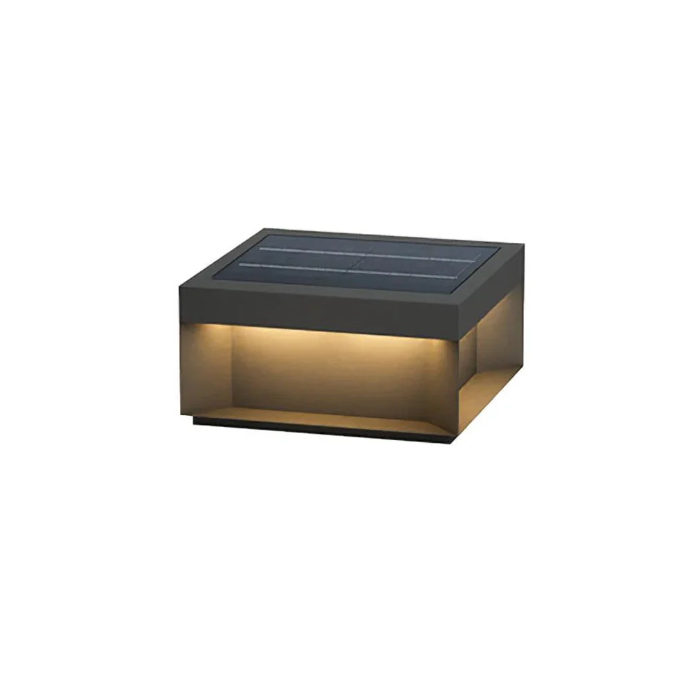 Elow Outdoor Post Lamps Modern Square Solar - Image 7