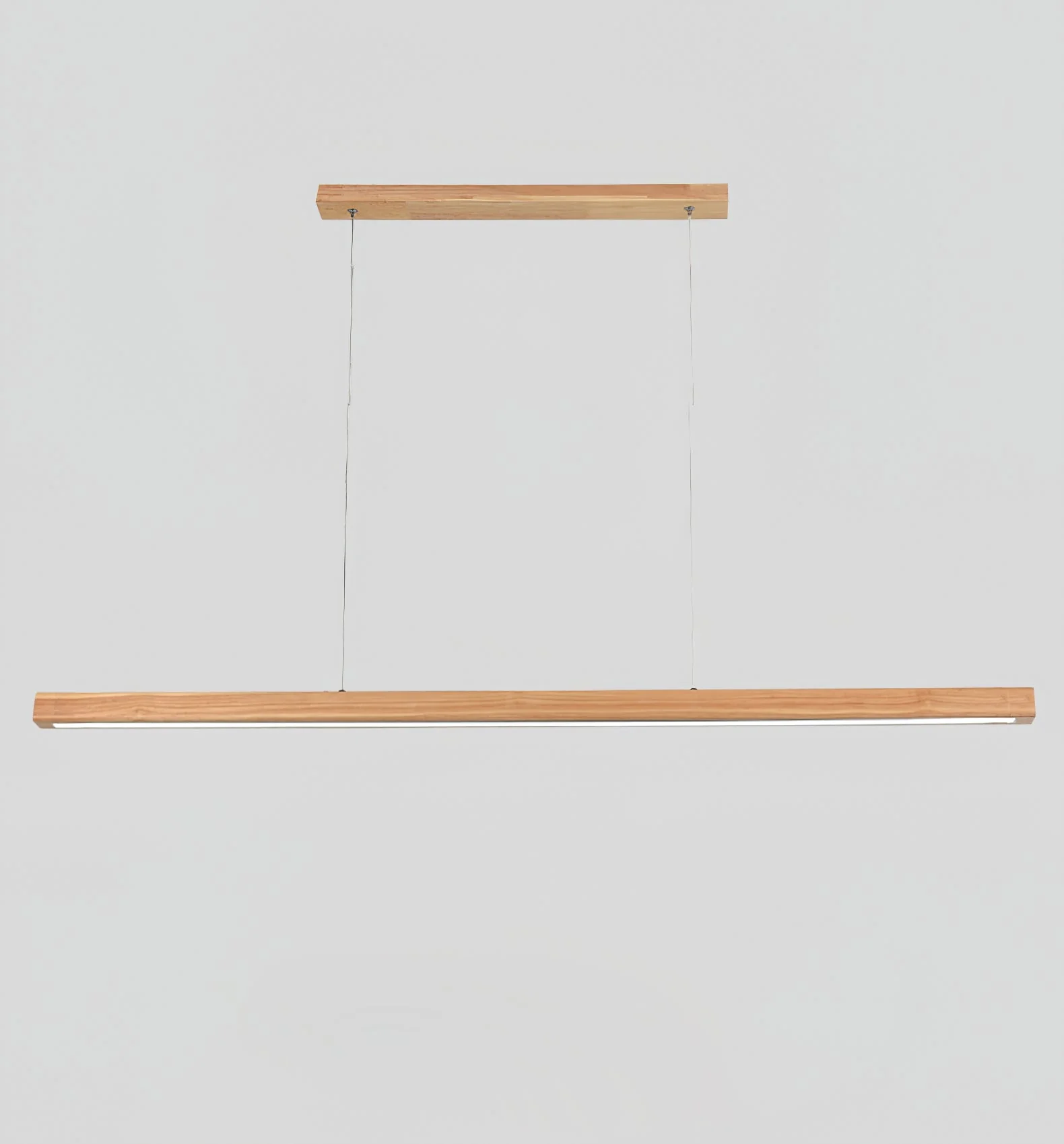 Elowen Linear Minimalist Wood Pendant Light - Image 14