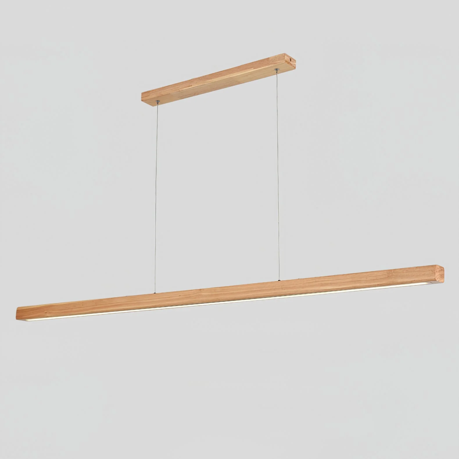 Elowen Linear Minimalist Wood Pendant Light - Image 17