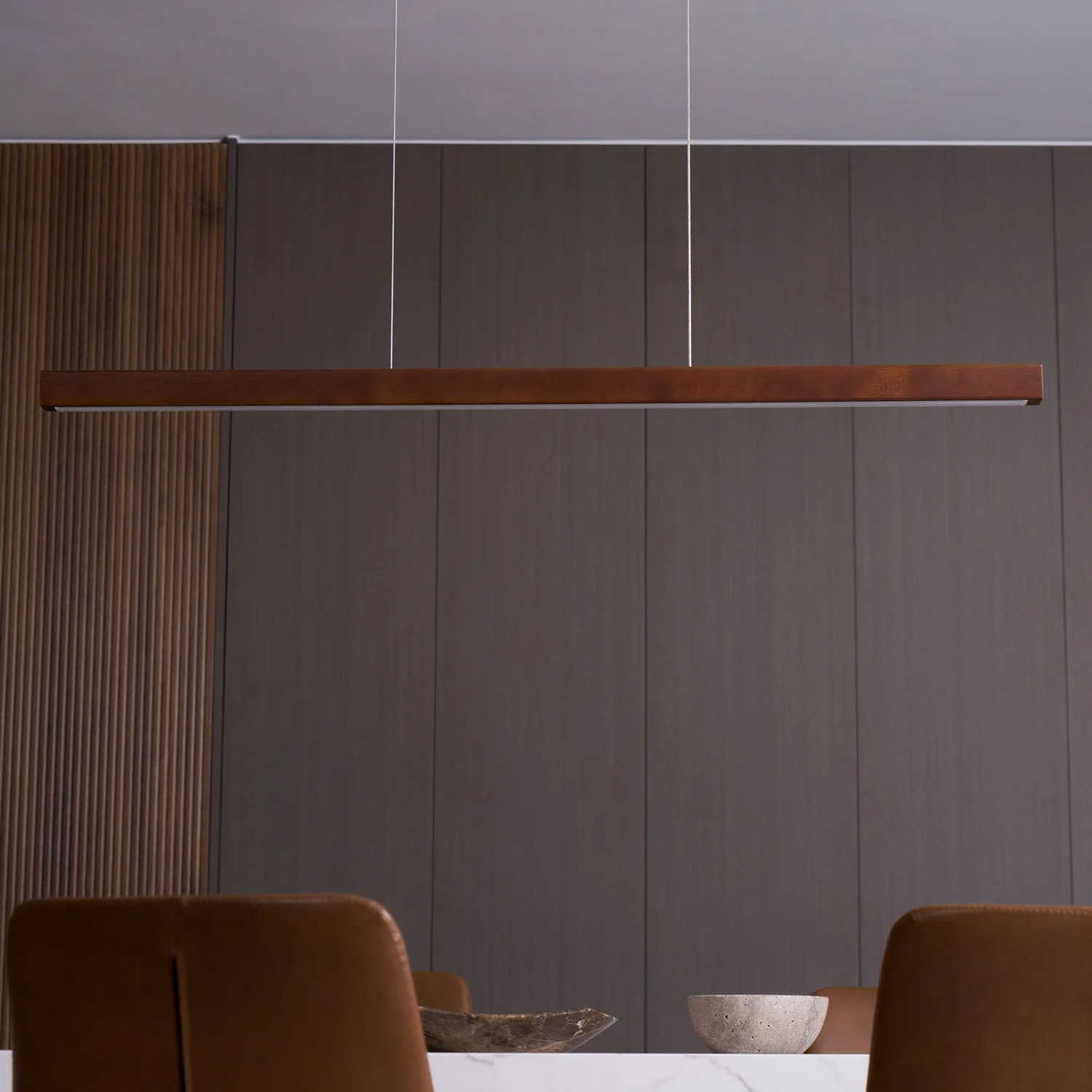 Elowen Linear Minimalist Wood Pendant Light - Image 48