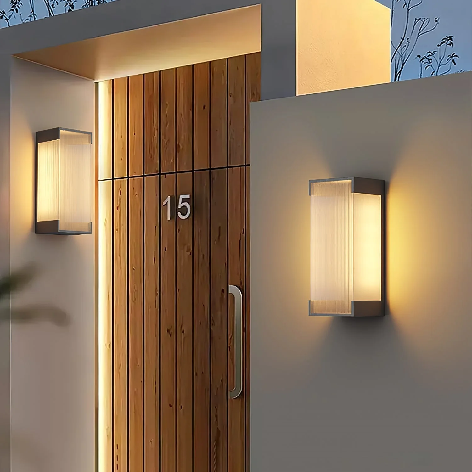 Elraearis Unique Rectangular Outdoor Wall Light - Image 32