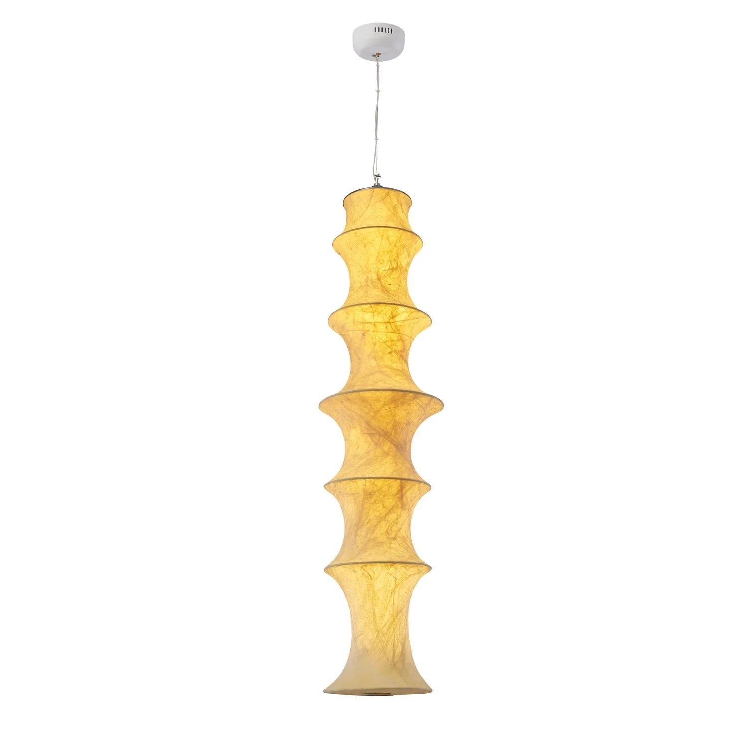 Elraeor Layered Mulberry Silk Pendant Light - Image 12