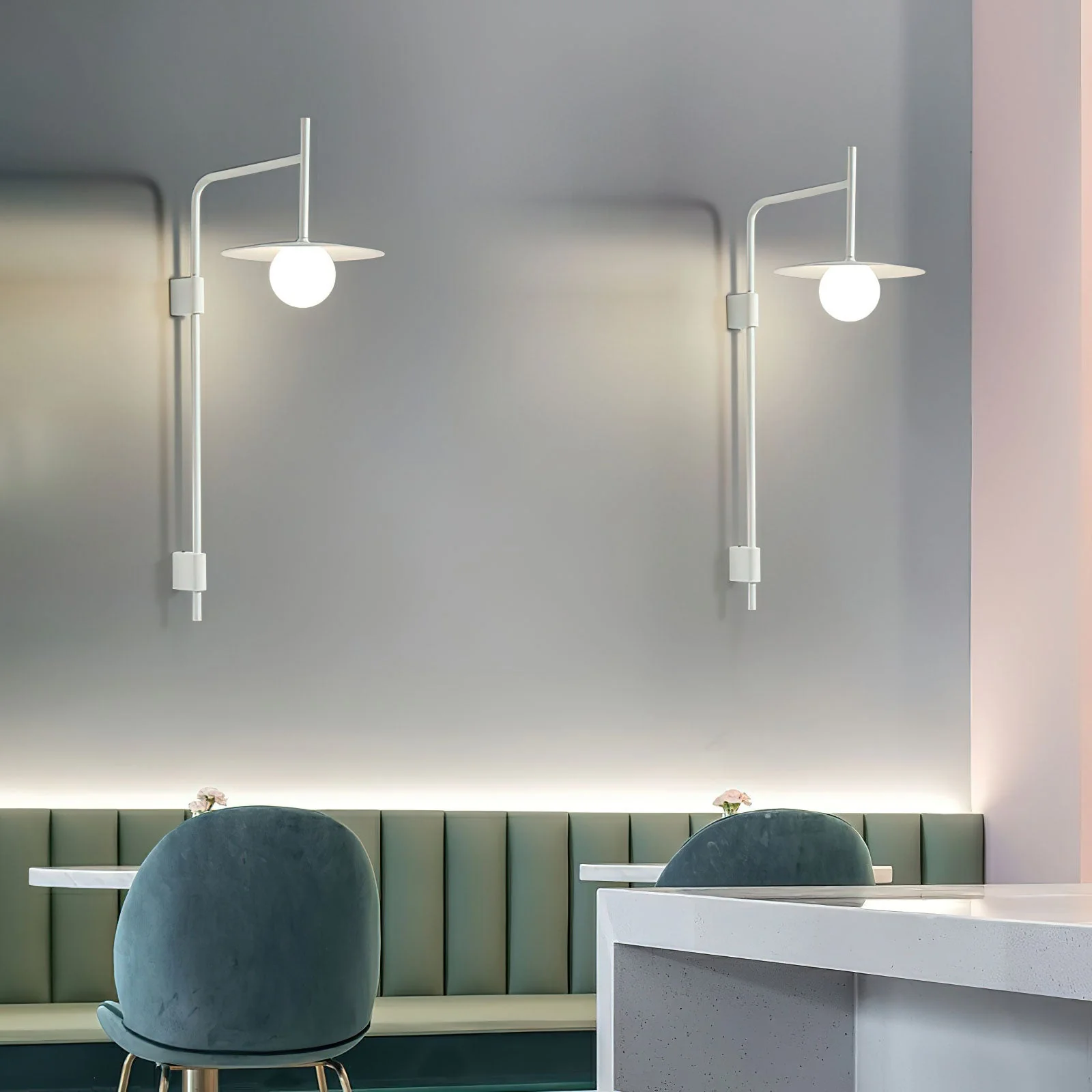 Elsie Wall Light Modern Minimalist Glass - Image 10