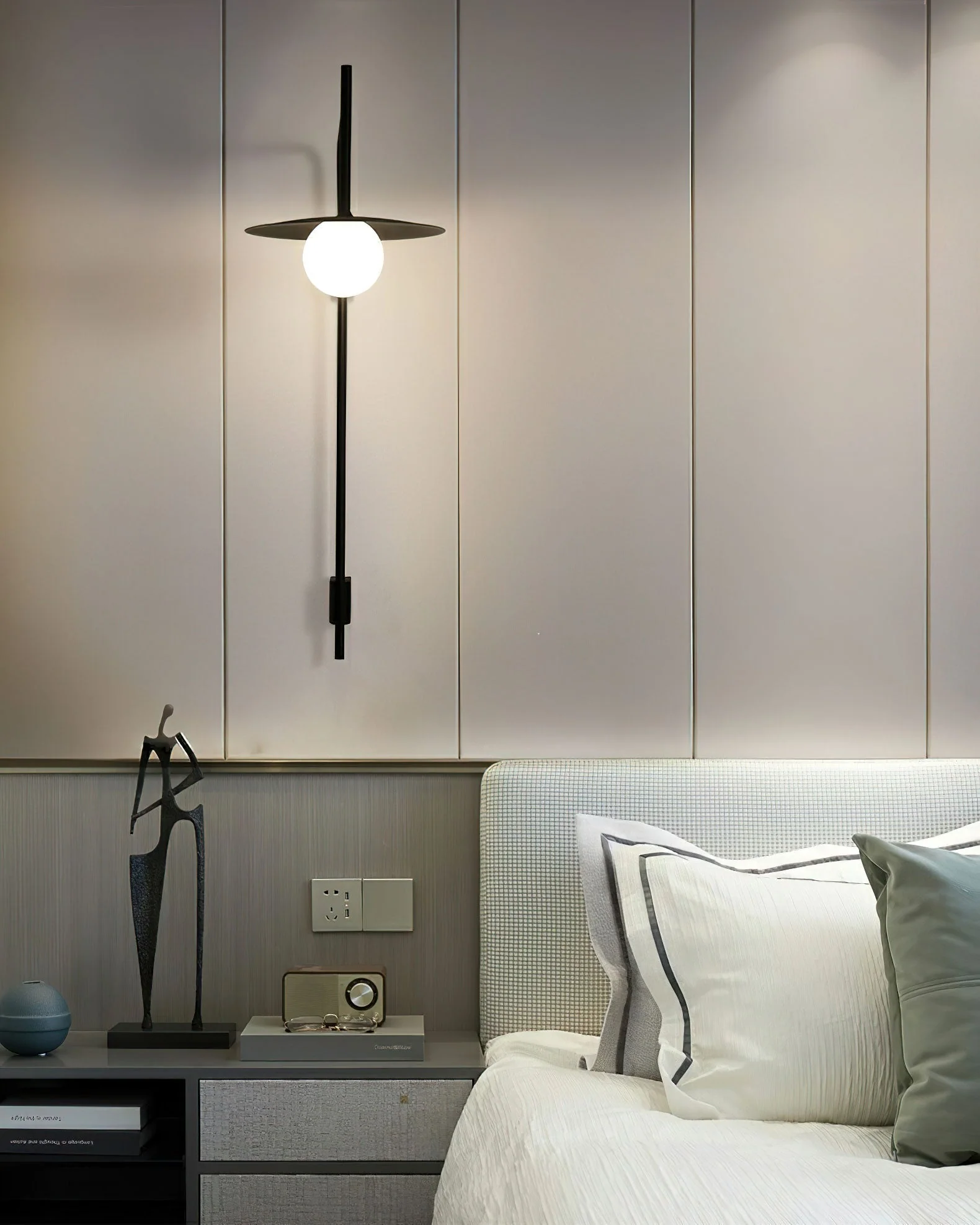Elsie Wall Light Modern Minimalist Glass - Image 13