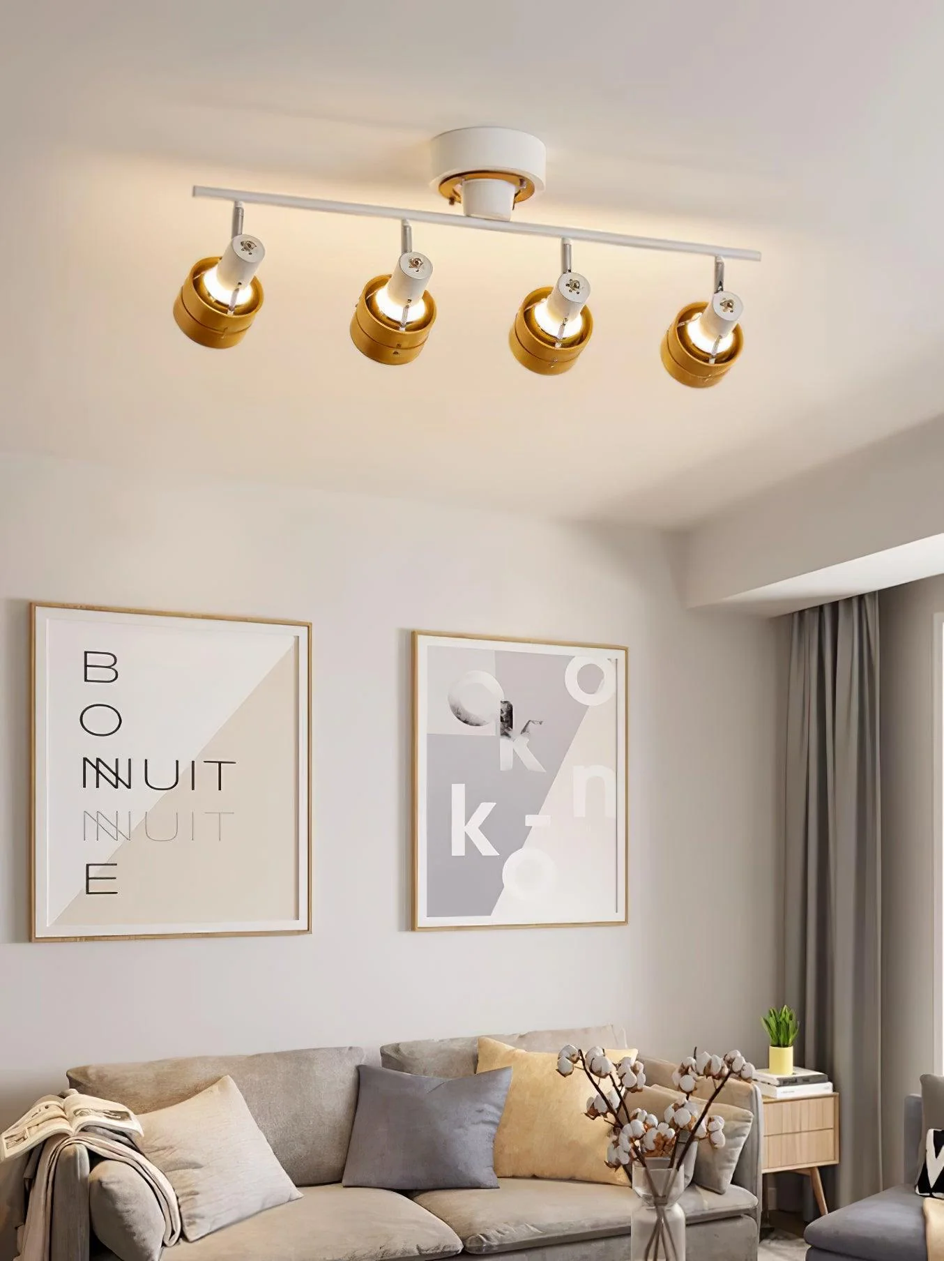 Elsorila Elegance Adjustable Spot Wooden Ceiling Lamp - Image 21