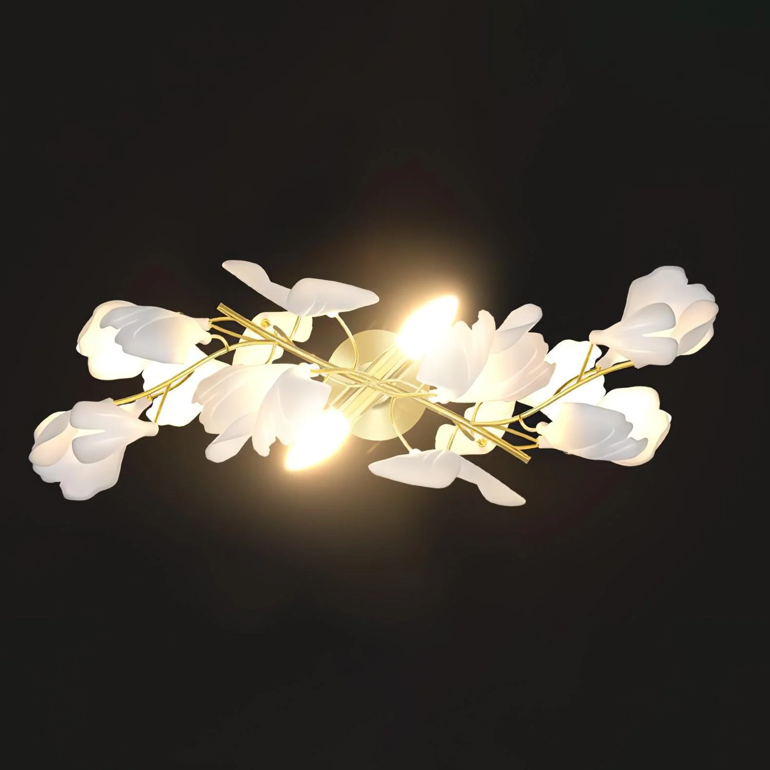 Elvelos Gingko Flowers Ceramics Wall Lamp - Image 16