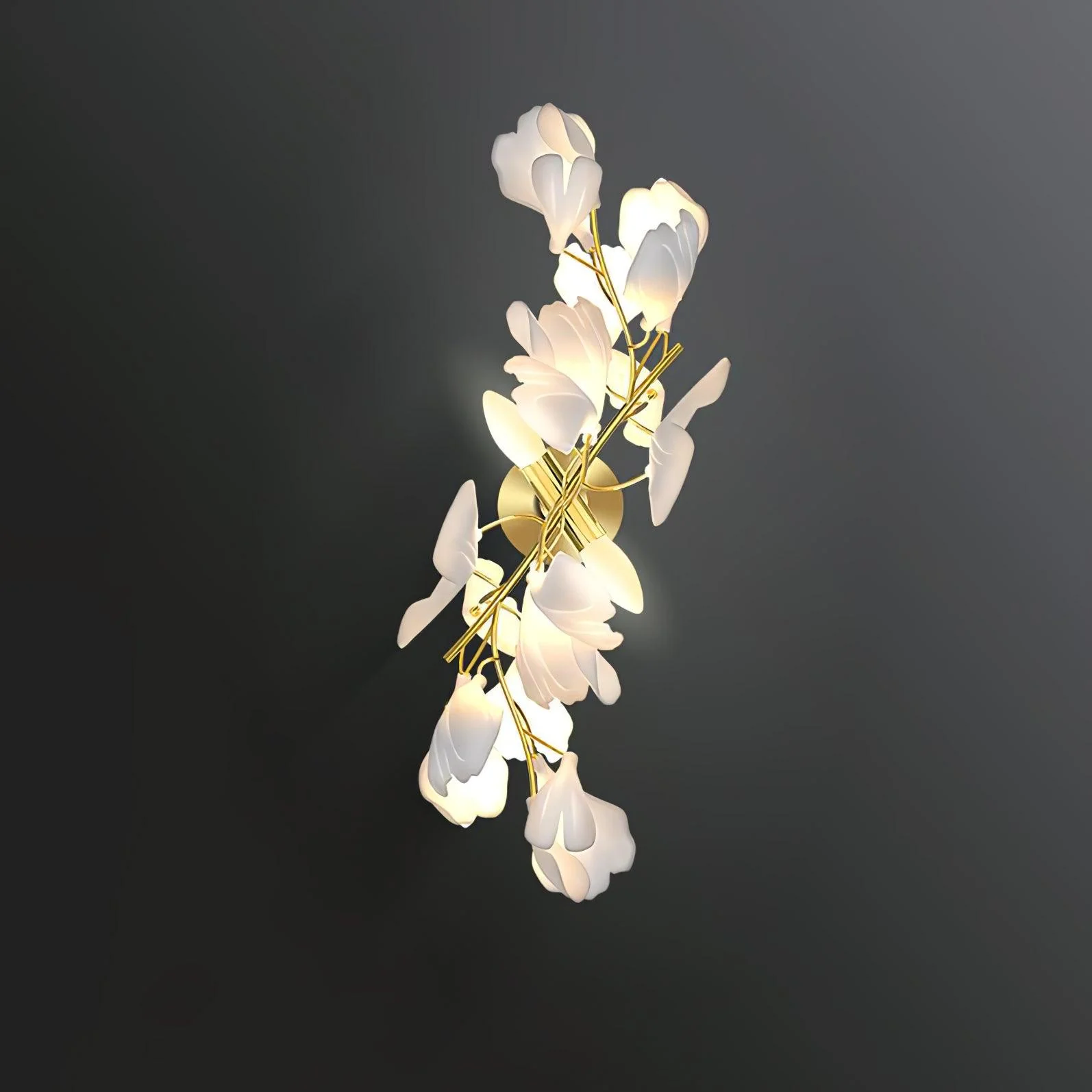 Elvelos Gingko Flowers Ceramics Wall Lamp - Image 19
