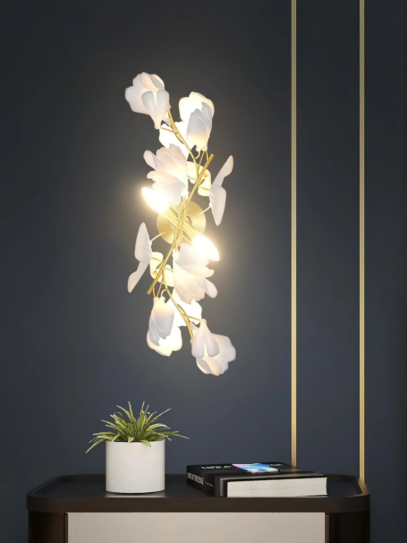 Elvelos Gingko Flowers Ceramics Wall Lamp - Image 20