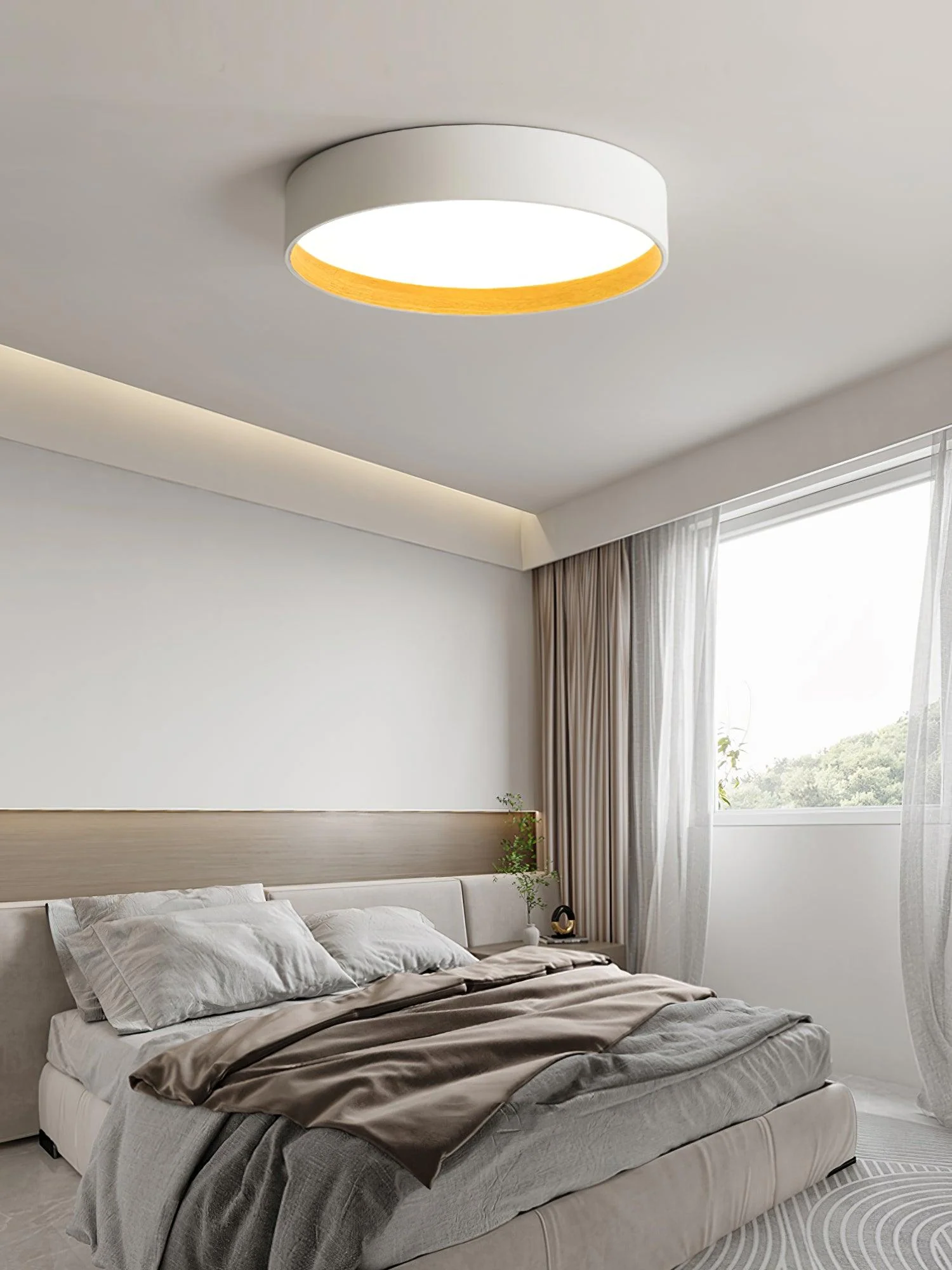 Elvenis Modern Minimalist Round Ceiling Lamp - Image 2