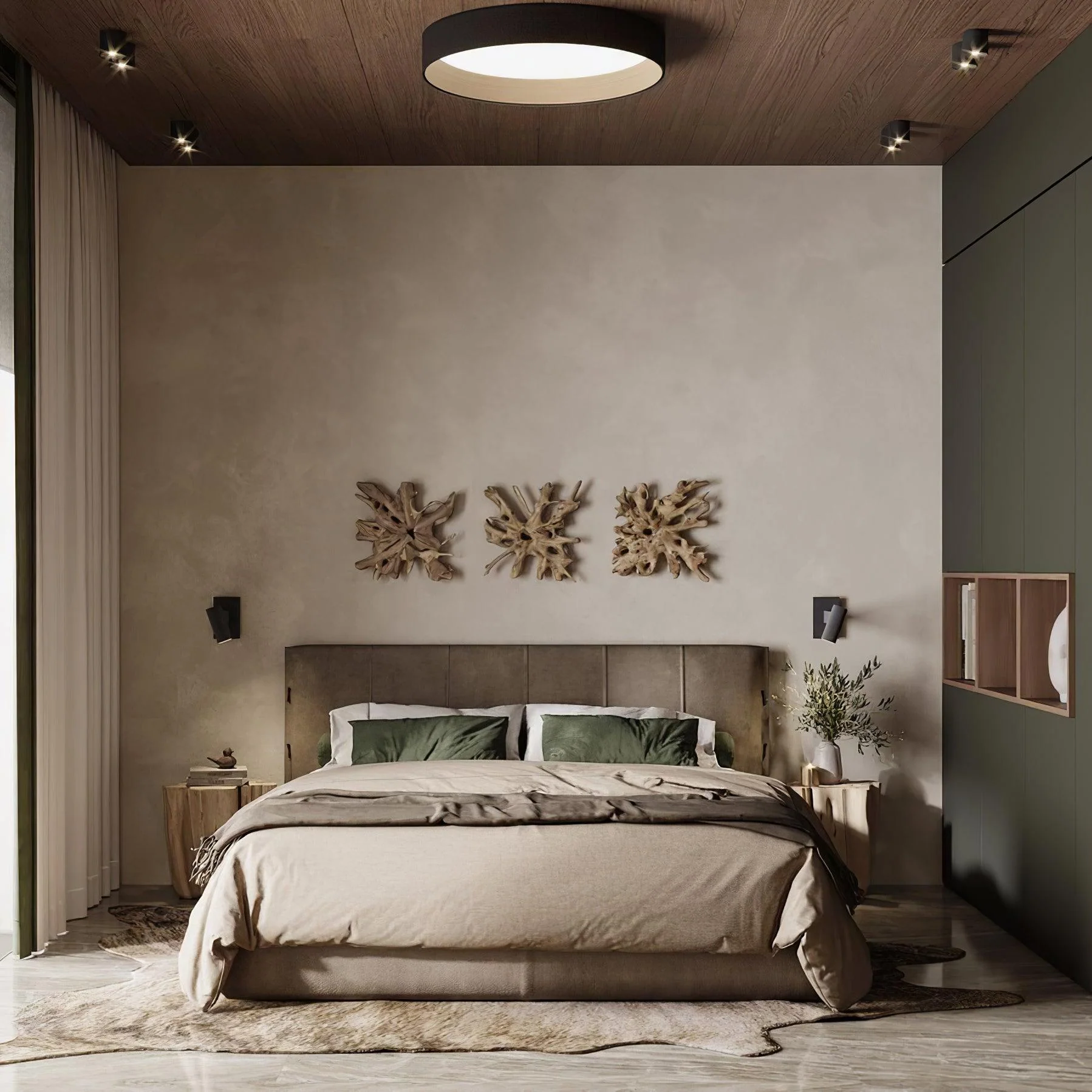 Elvenis Modern Minimalist Round Ceiling Lamp - Image 21
