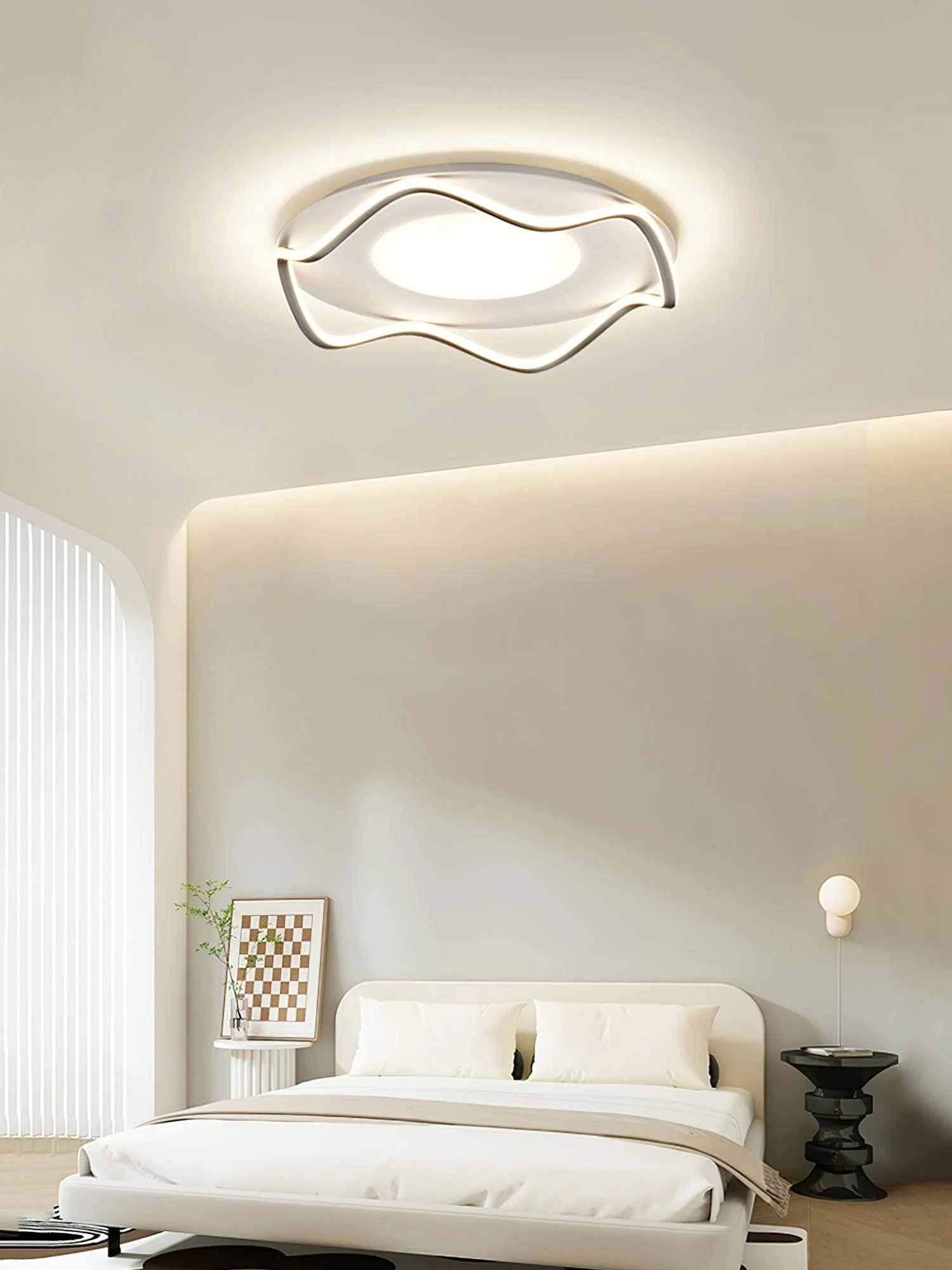 Elvenos Minimalist Cloud Shape Ceiling Lamp - Image 3