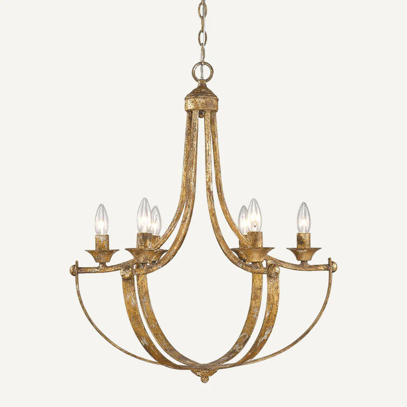 Elyndra Contemporary Brass Chandelier - Image 10