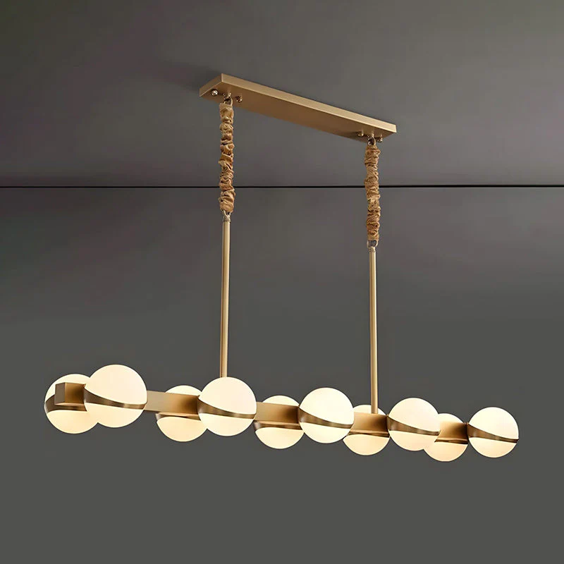 Elysian Contemporary Brass Chandelier - Image 52