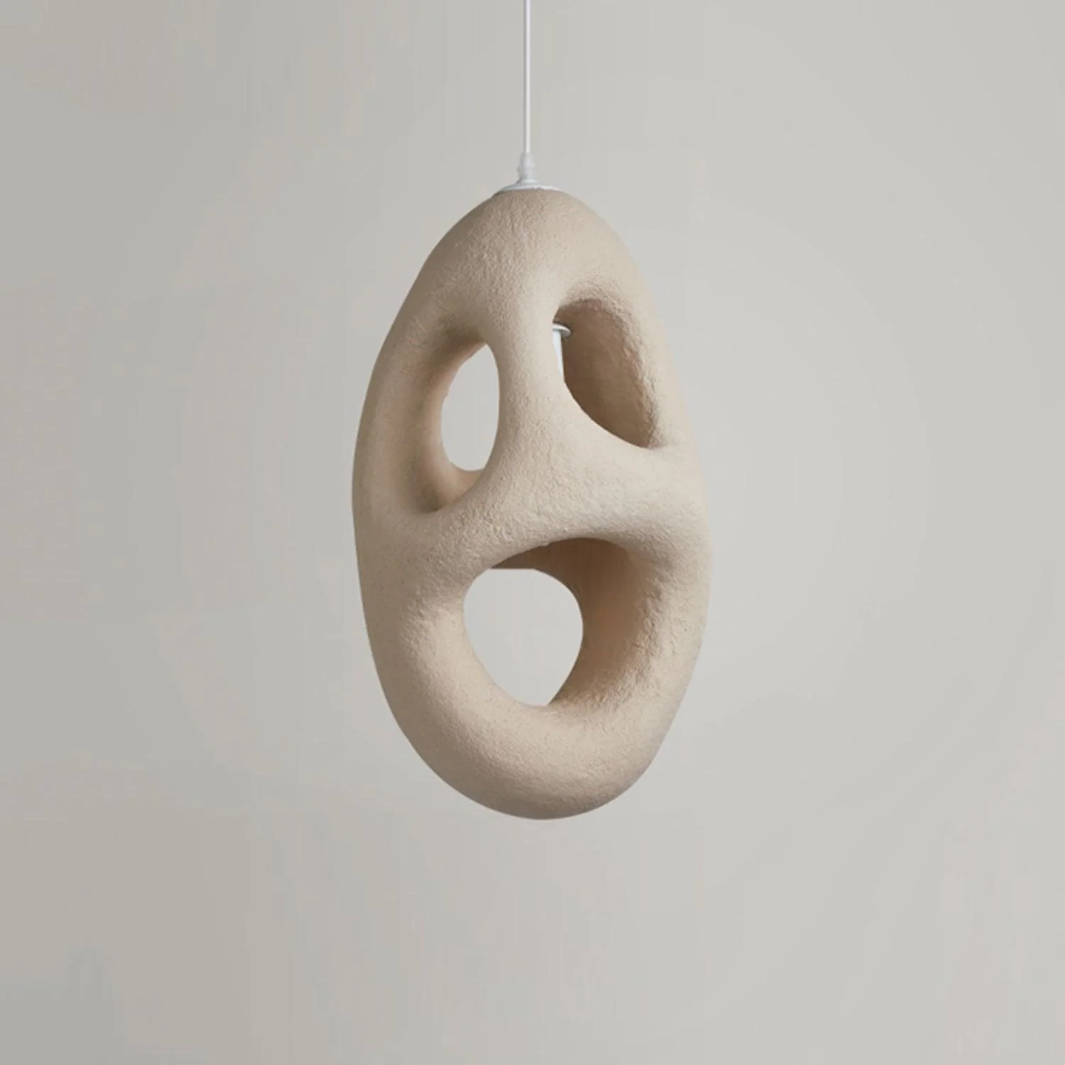 Elysire Beige Artistic Pendant Lamp - Image 18